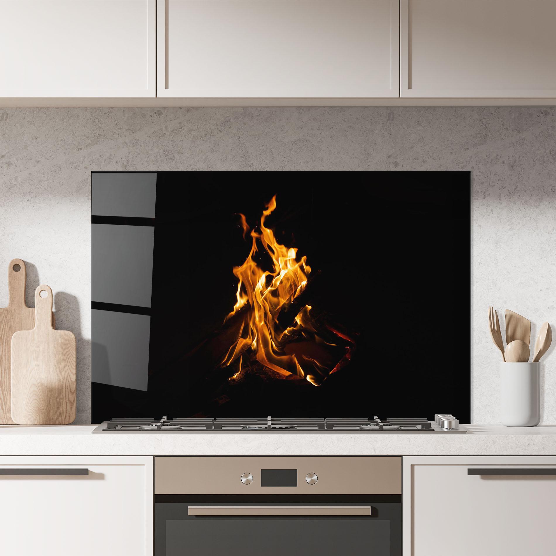 Panou Sticla Bucatarie Fire View mockup 7