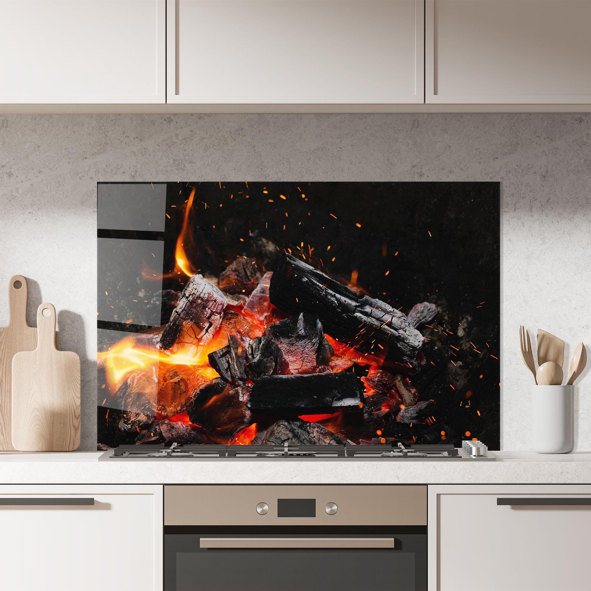 Panou Sticla Bucatarie Inferno Scorch mockup 7