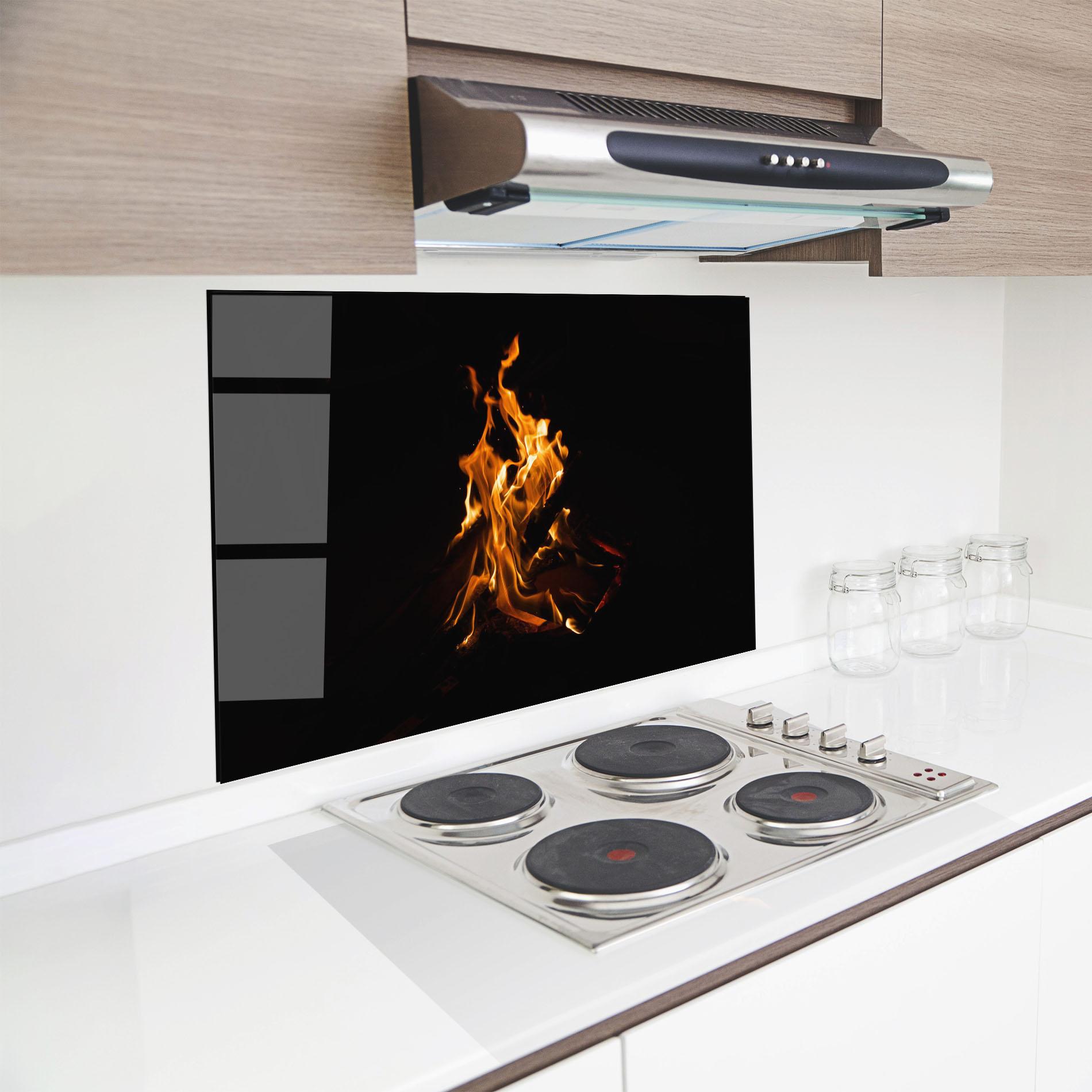 Panou Sticla Bucatarie Fire View mockup 8