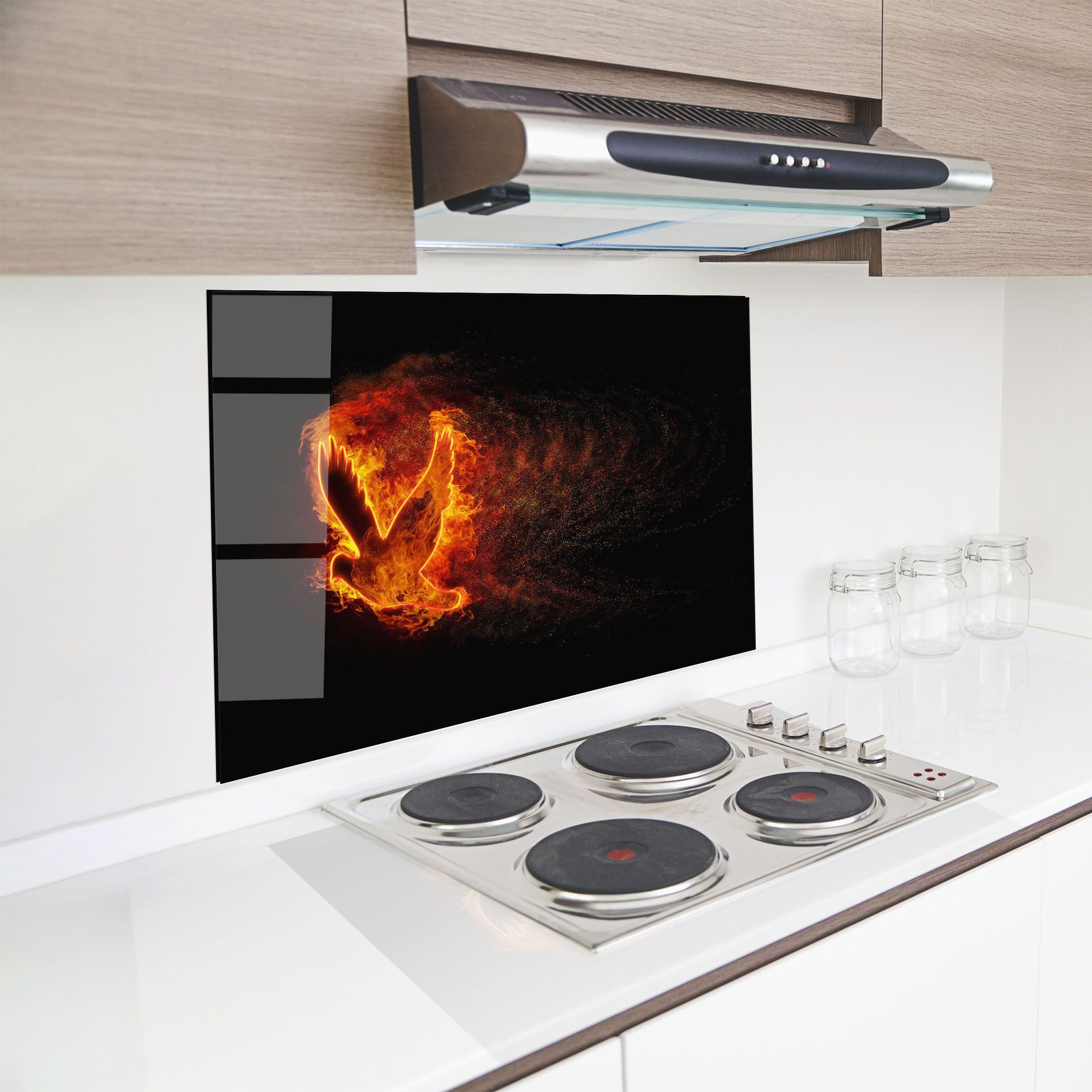 Flames Bird mockup 8