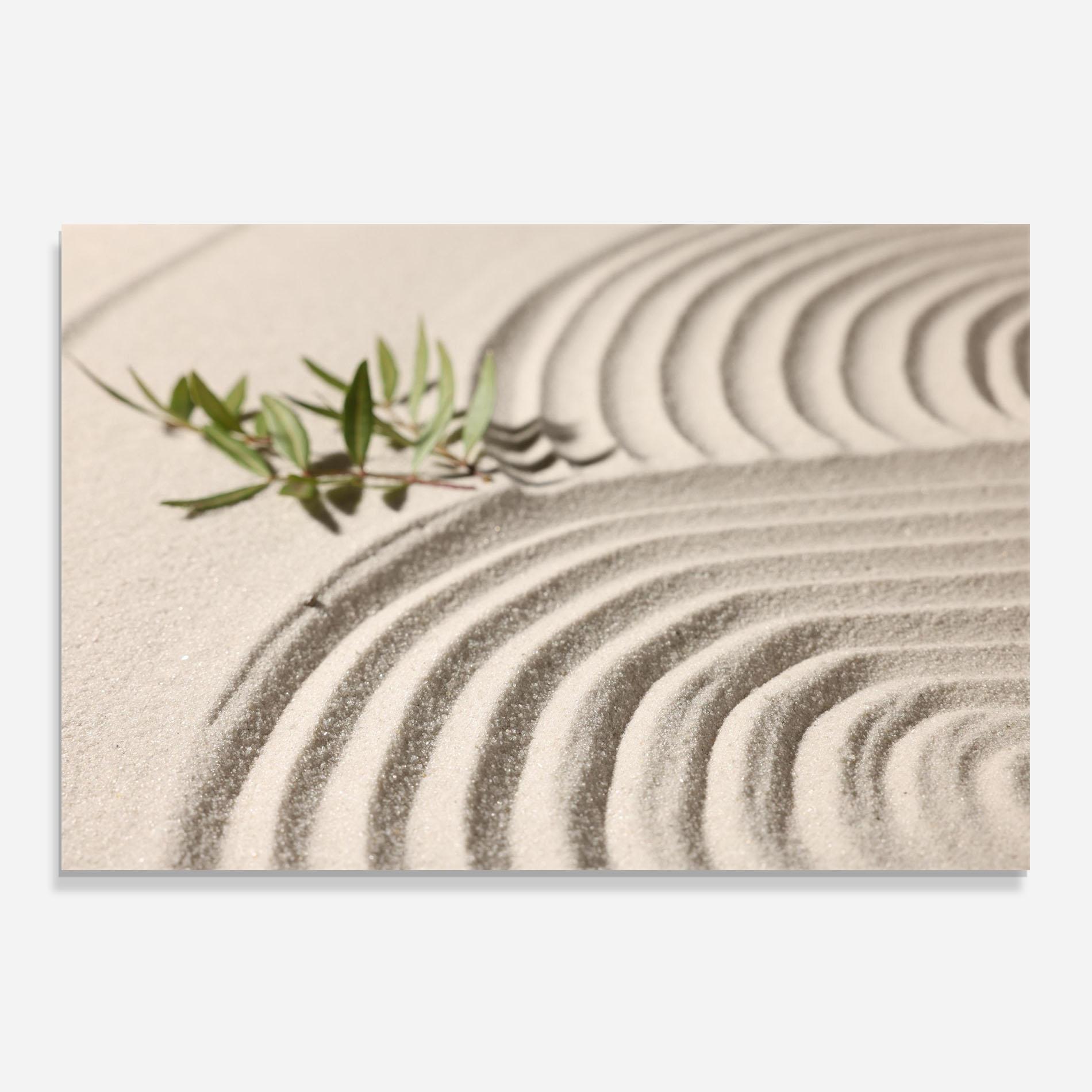 Panou Sticla Bucatarie Cream Zen Garden mockup 0