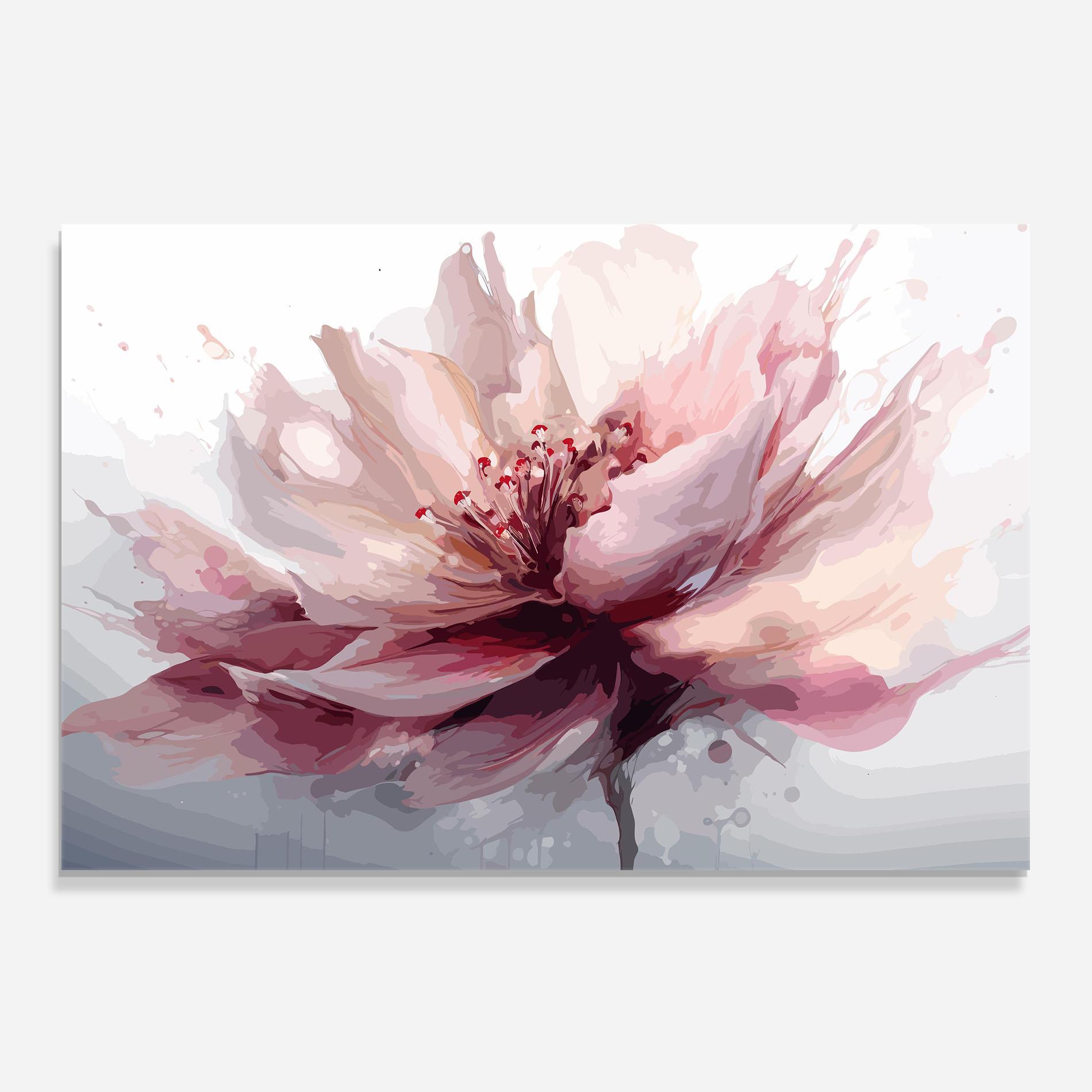 Panou Sticla Bucatarie Meditation Flower mockup 0