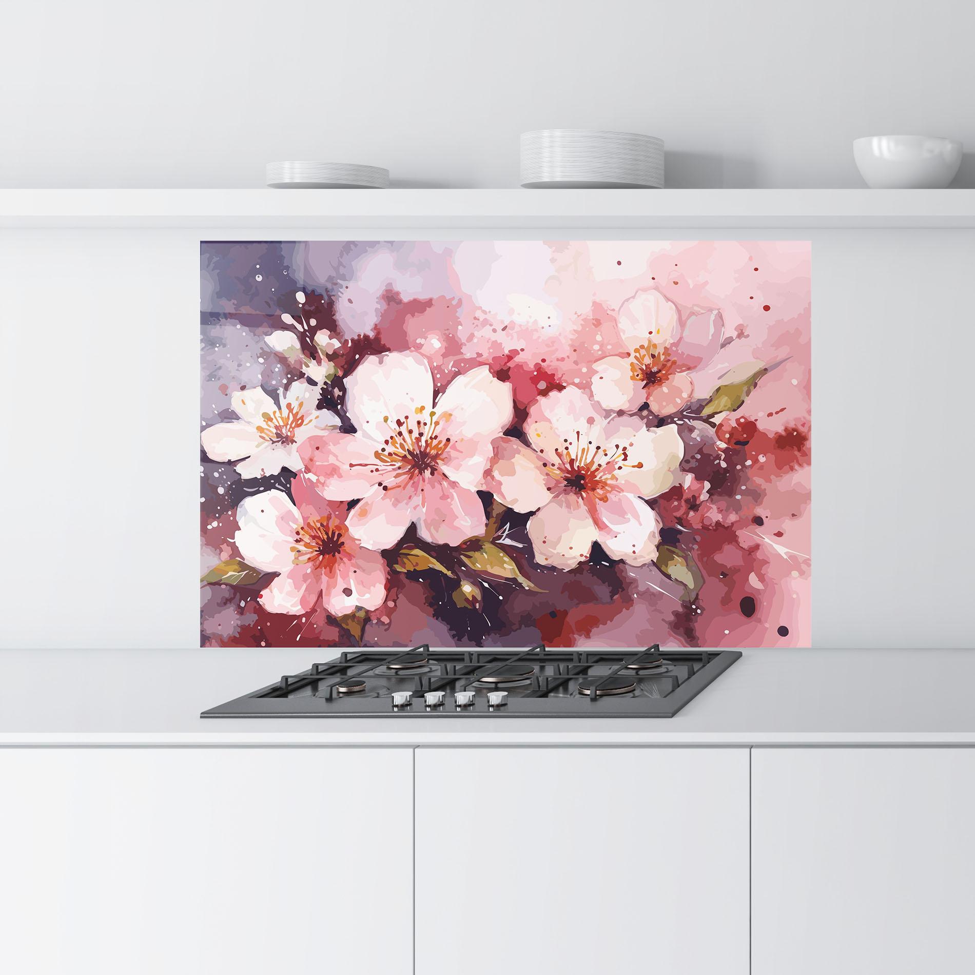 Panou Sticla Bucatarie Beautiful Nature Art mockup 9