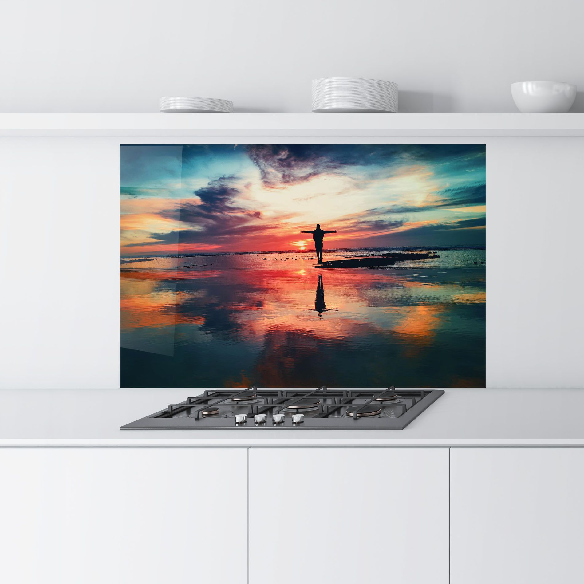 Pink Purple Sky Man mockup 9