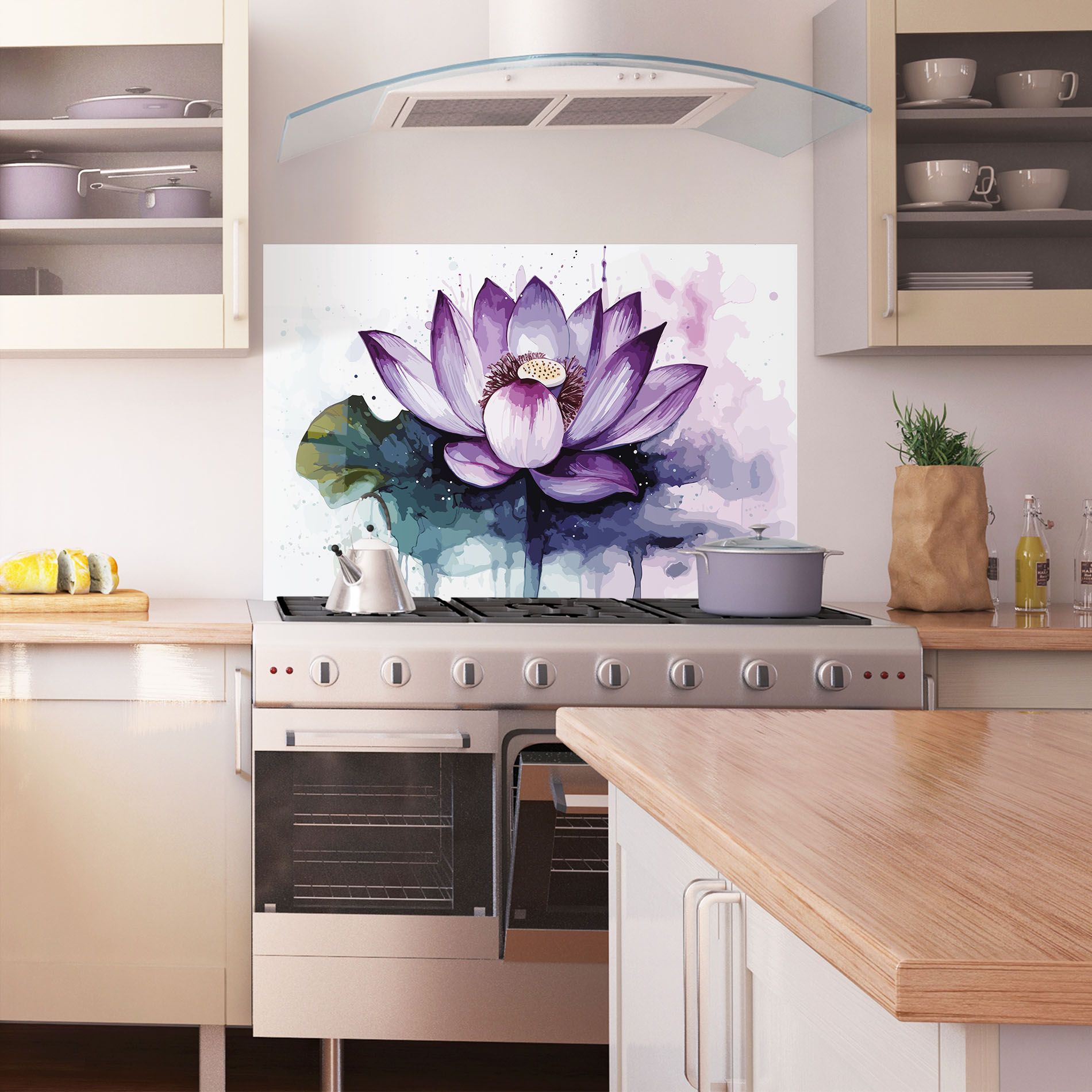 Purple Lotus Art mockup 1