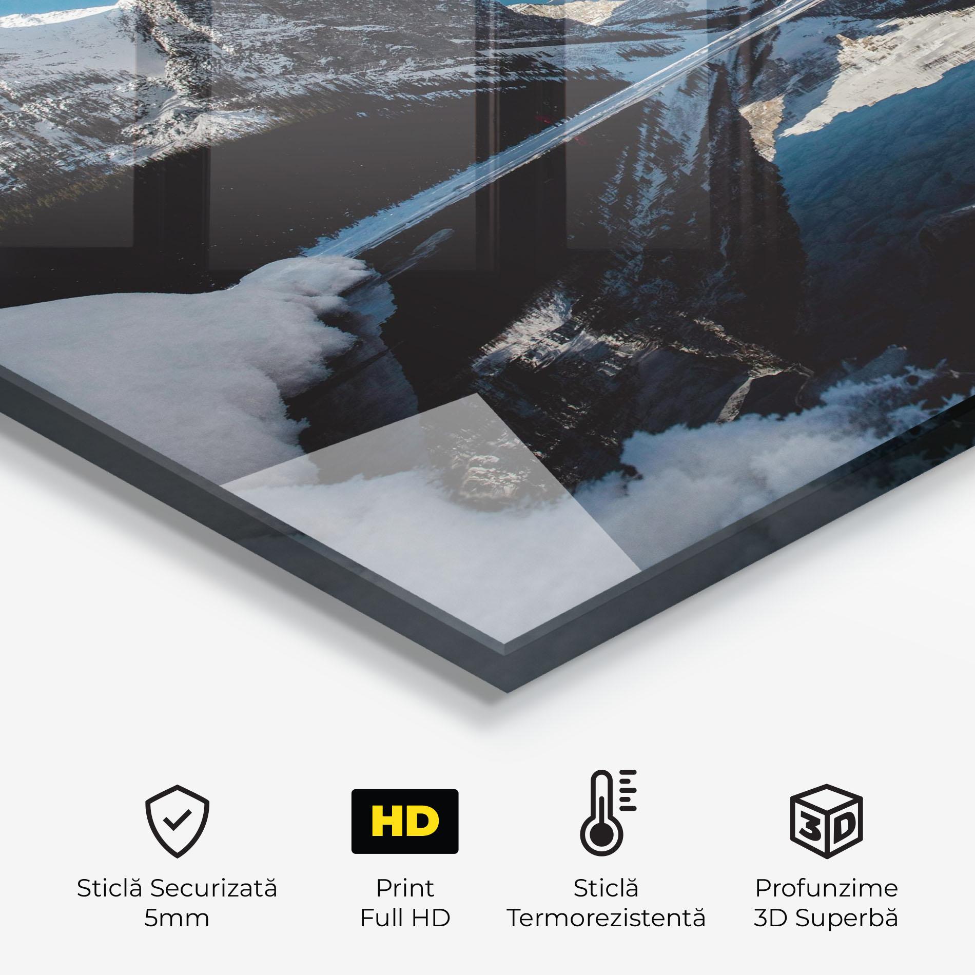 Panou Sticla Bucatarie Snow Pretty View mockup 2