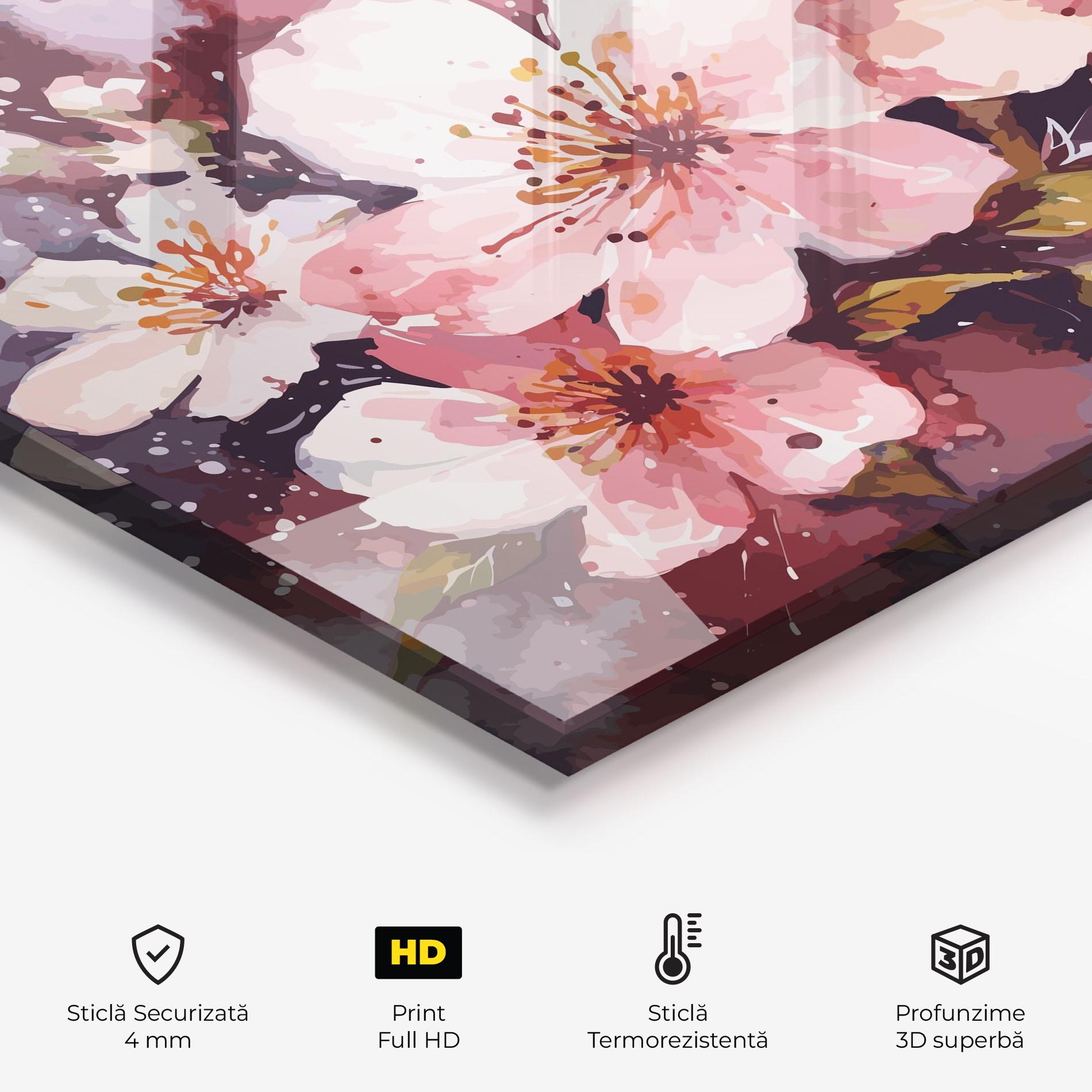 Panou Sticla Bucatarie Beautiful Nature Art mockup 2