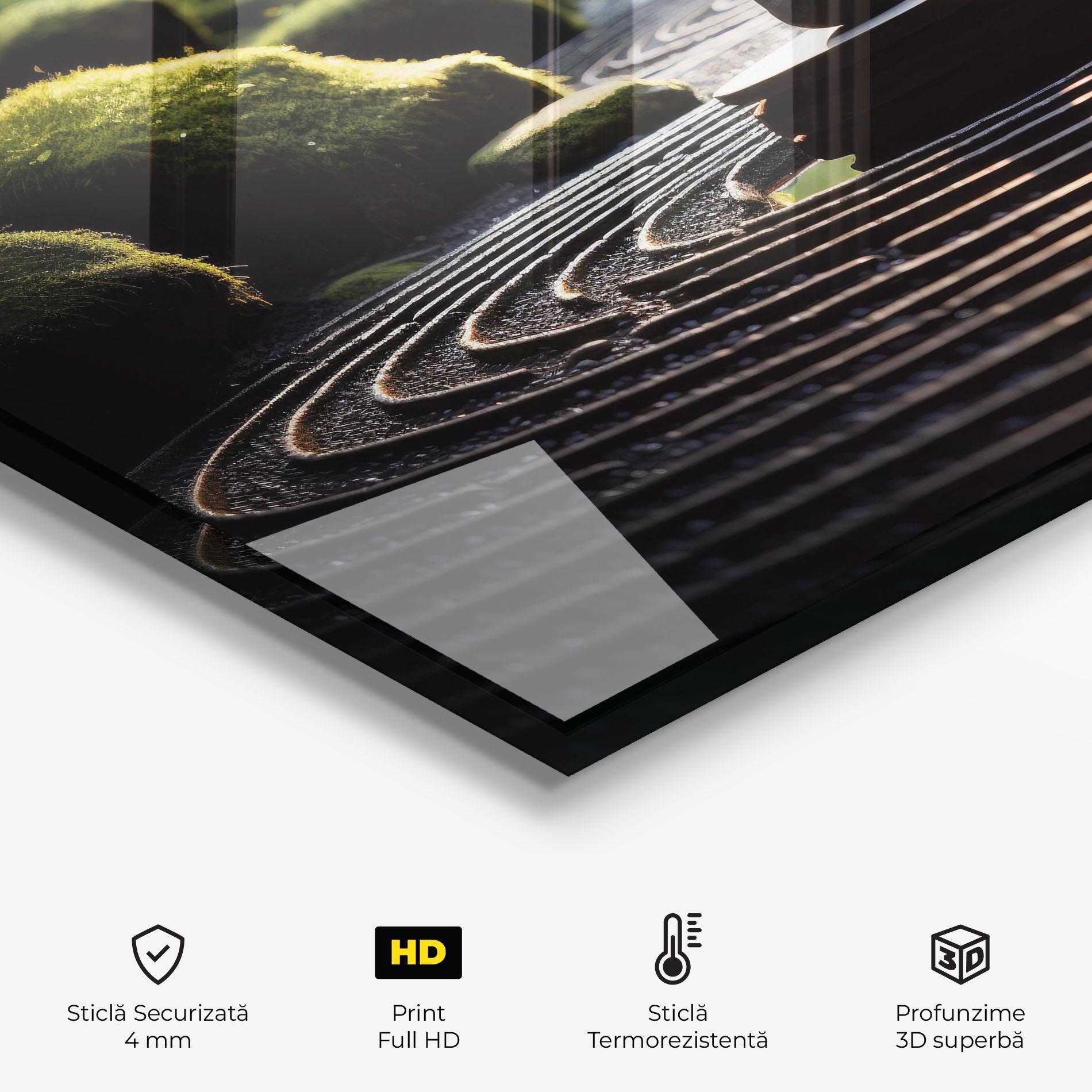 Panou Sticla Bucatarie Beautiful Zen Garden mockup 2