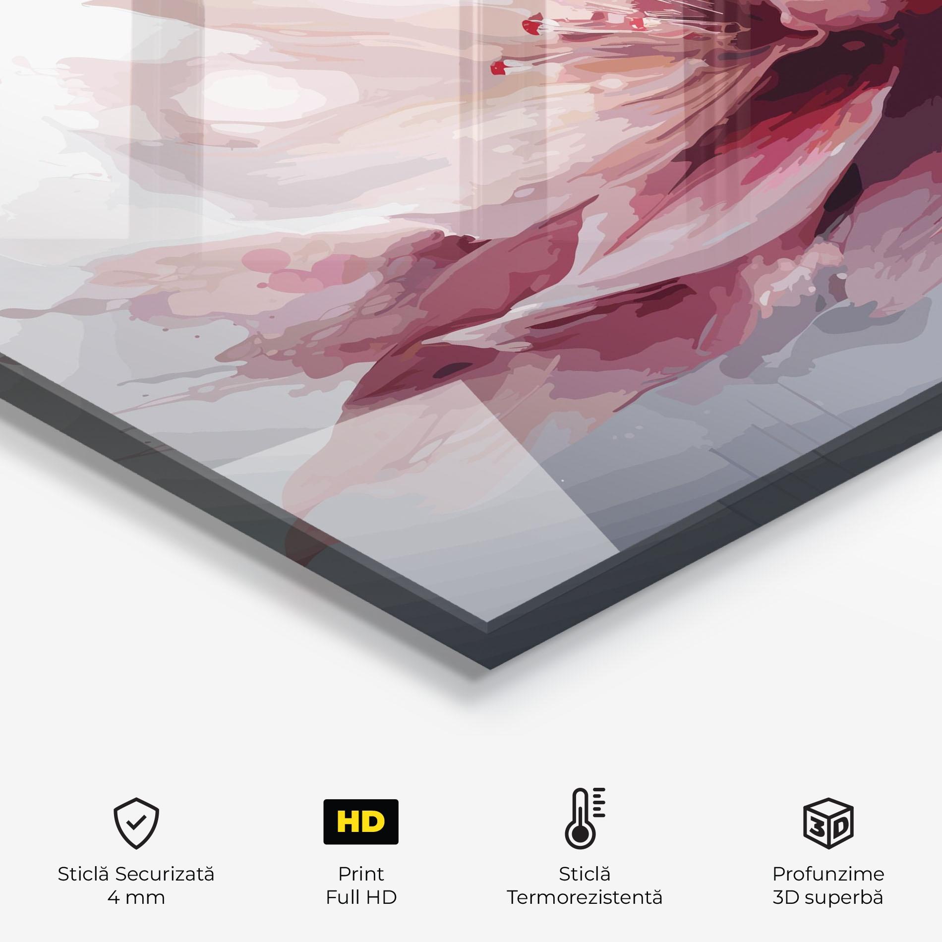 Panou Sticla Bucatarie Meditation Flower mockup 2