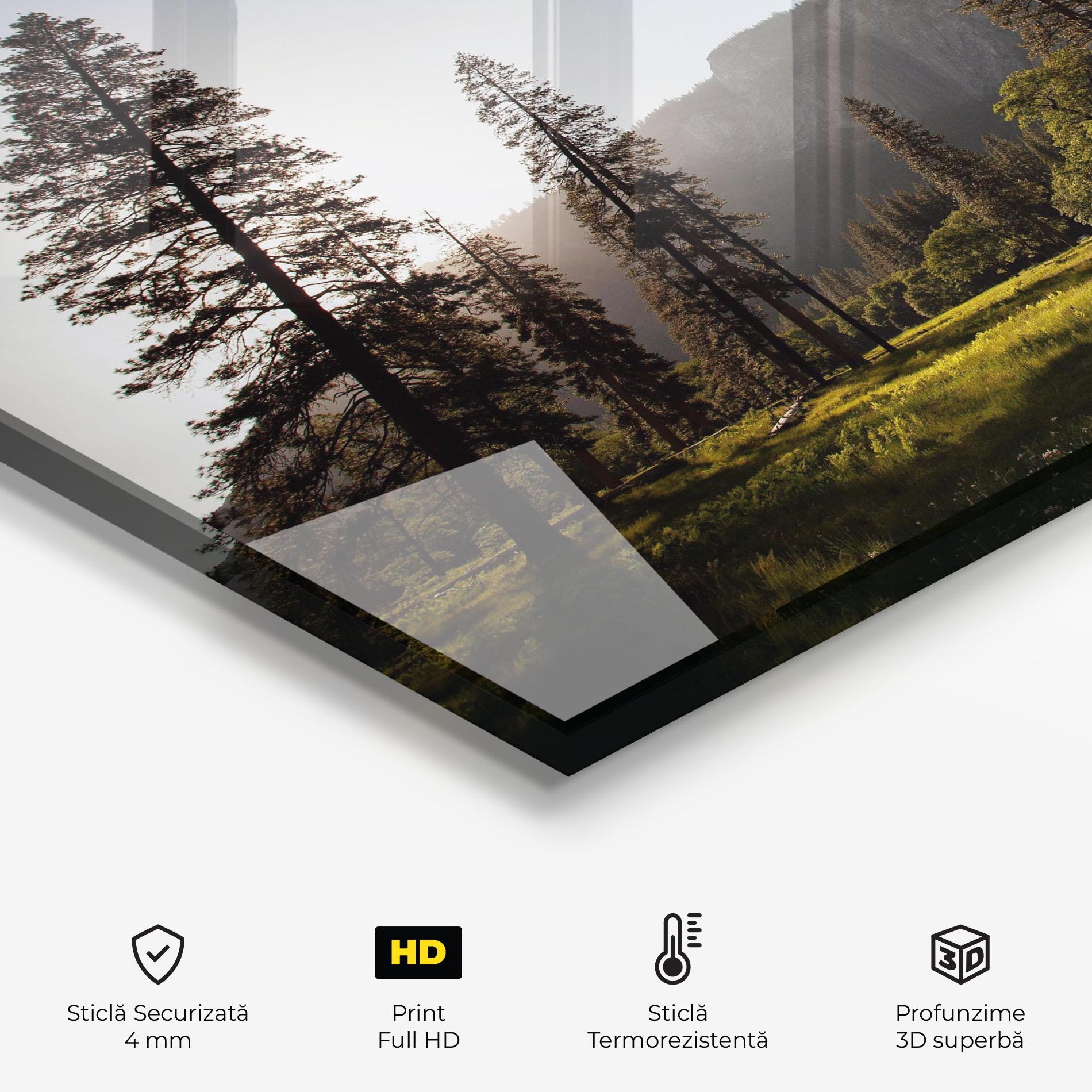 Panou Sticla Bucatarie Mountain Relaxing View mockup 2