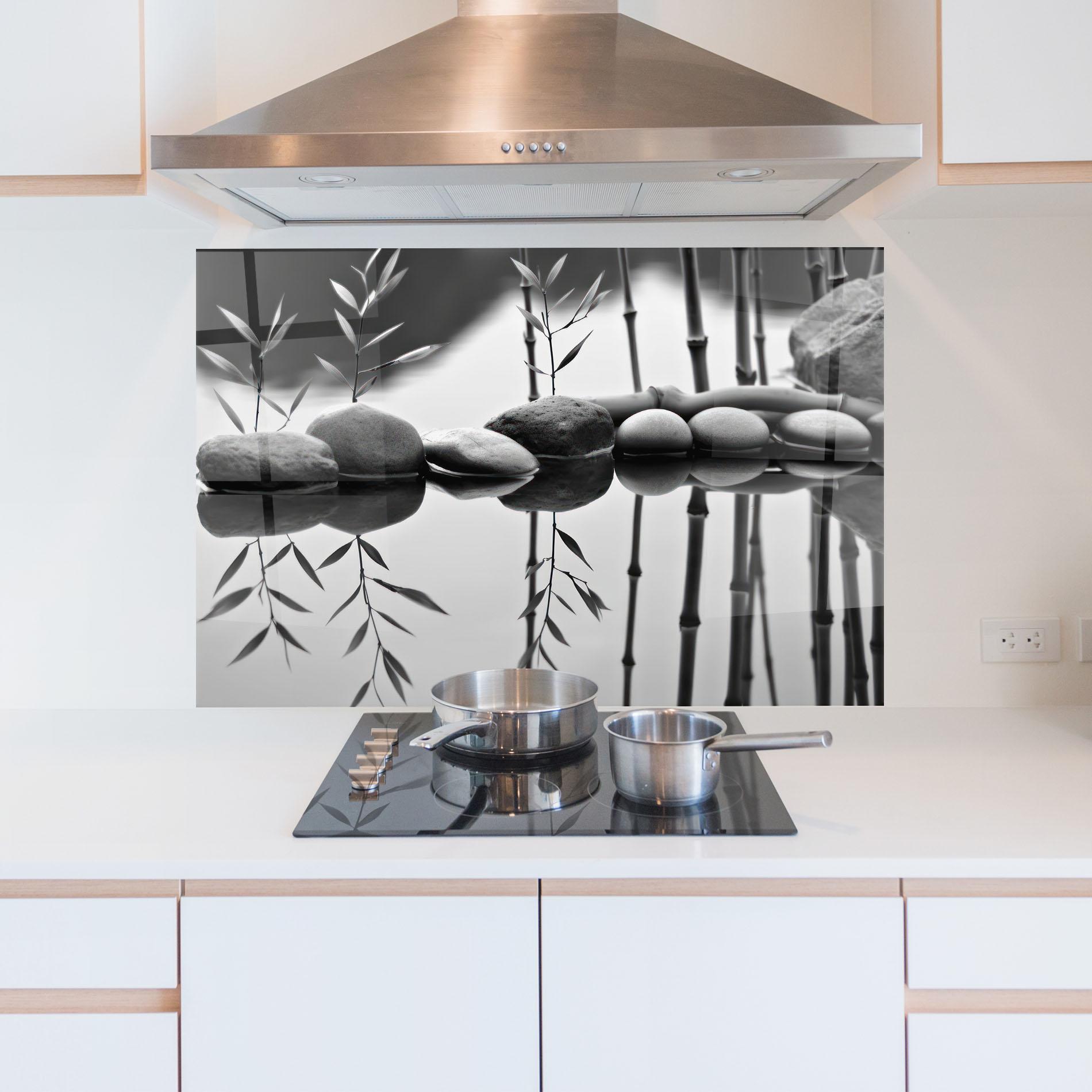 Panou Sticla Bucatarie Bamboo Lake mockup 5