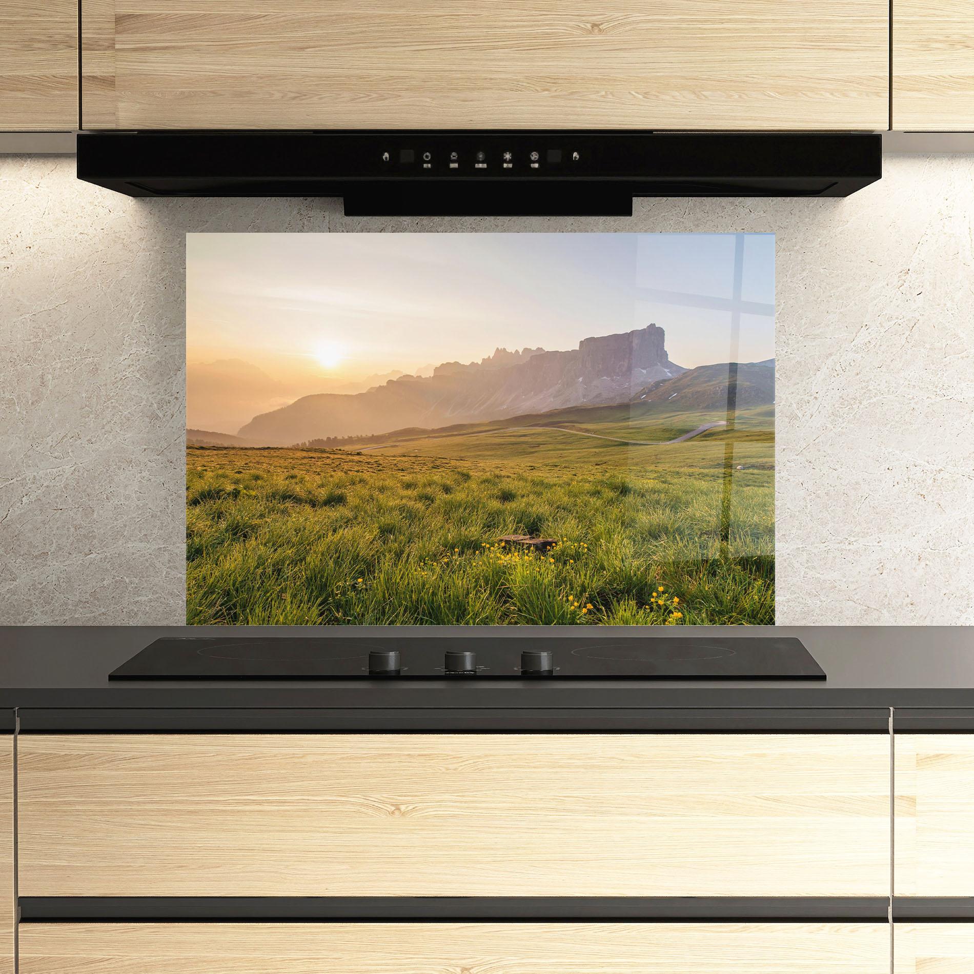 Panou Sticla Bucatarie Calming View mockup 3