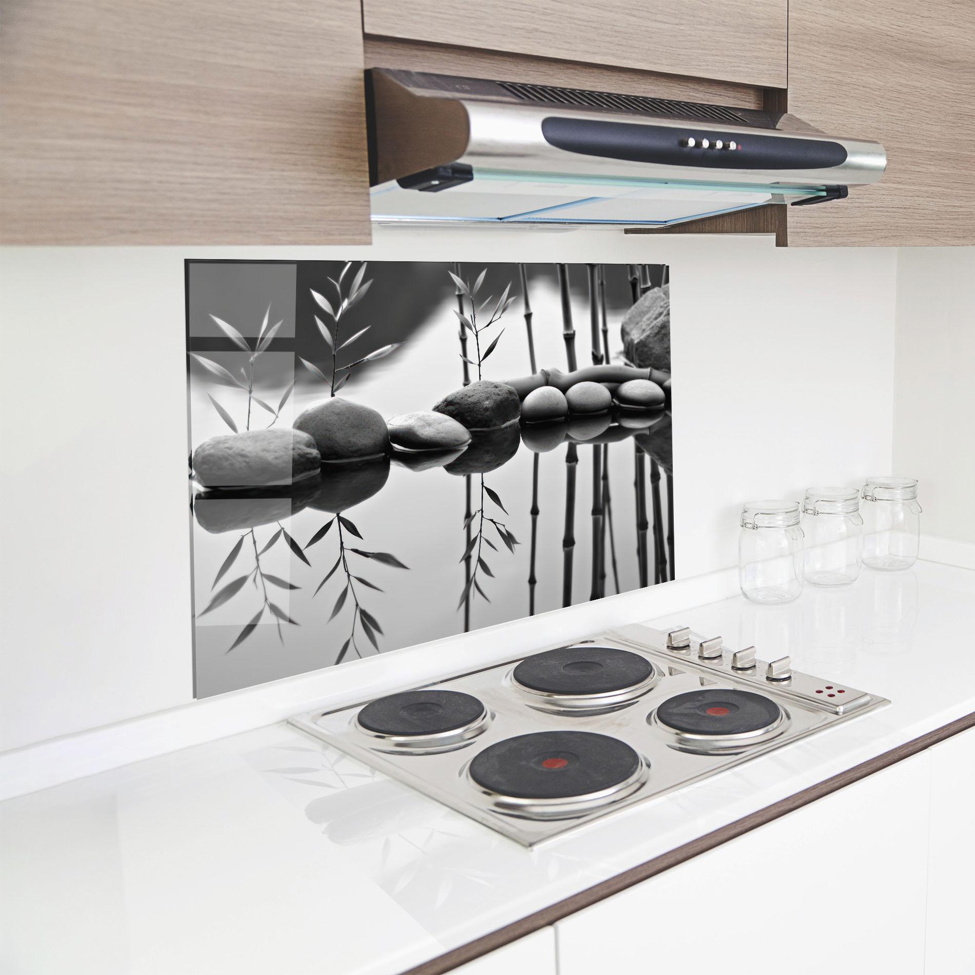 Panou Sticla Bucatarie Bamboo Lake mockup 8