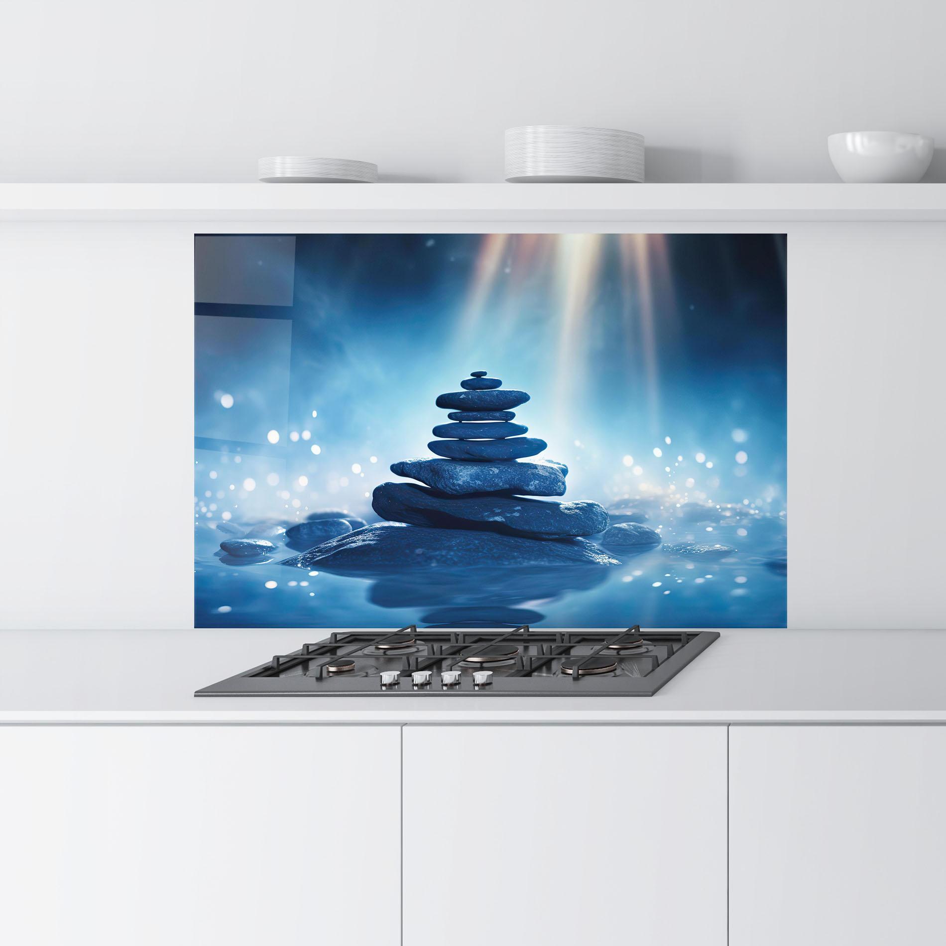 Panou Sticla Bucatarie Blue Light Stone mockup 9