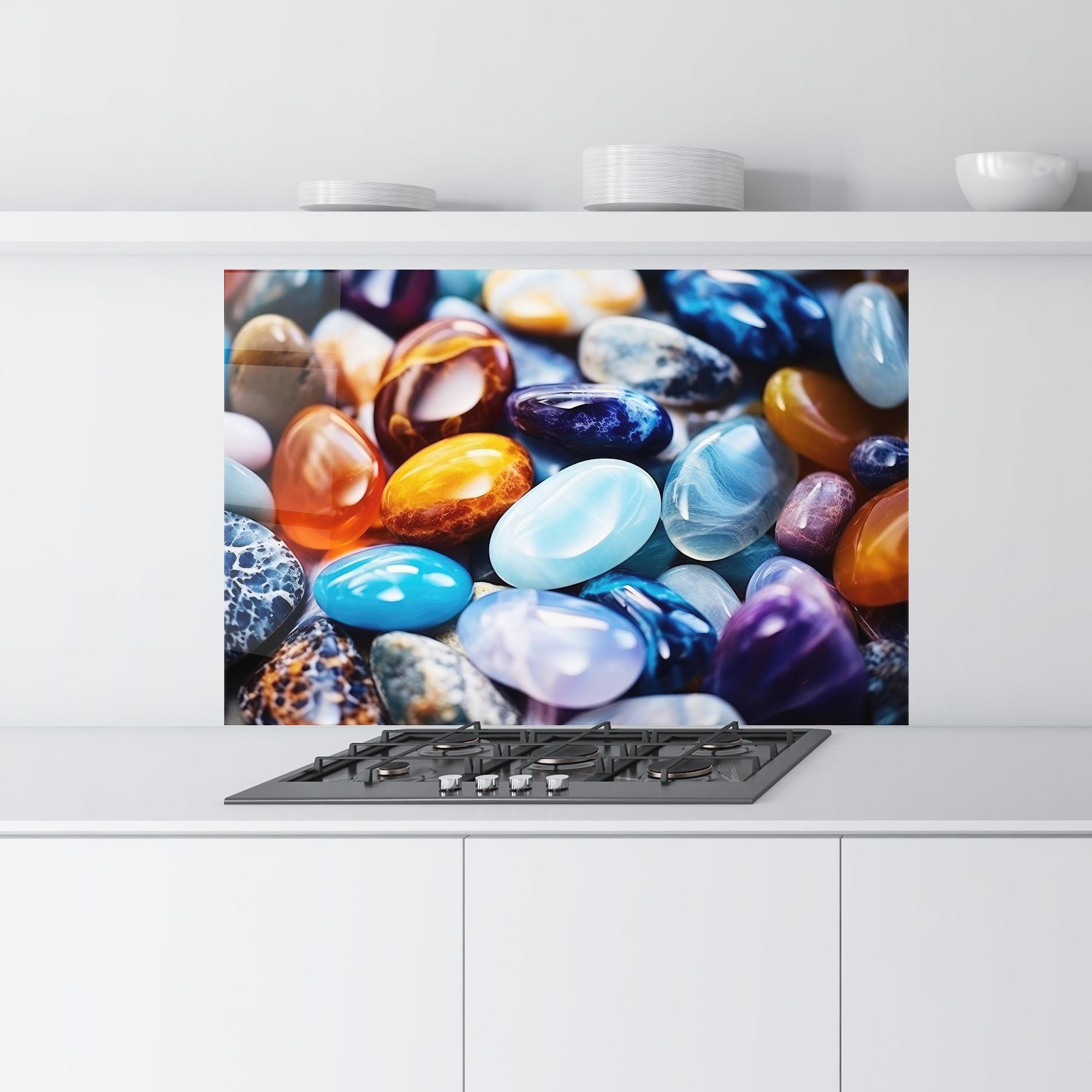 Panou Sticla Bucatarie Precious Gemstones mockup 9