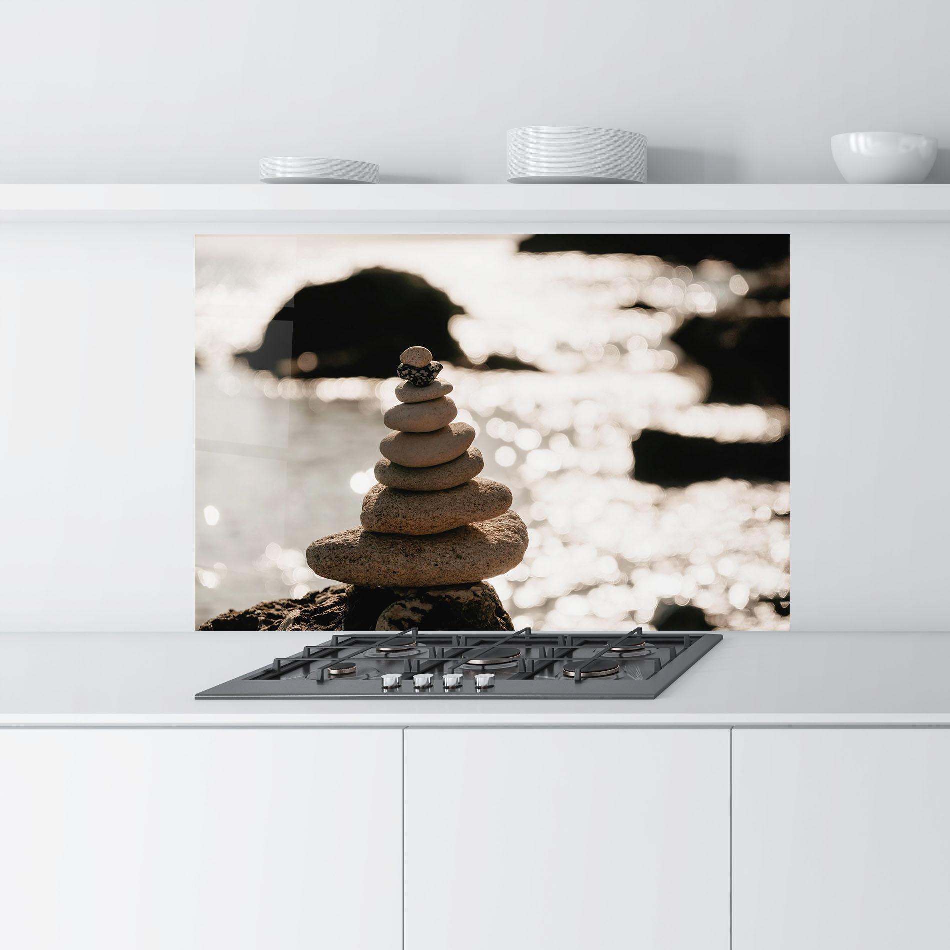 Panou Sticla Bucatarie Pyramid Stones mockup 9