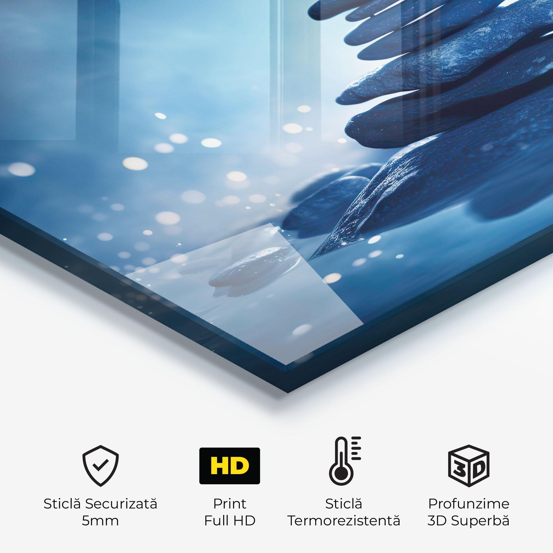 Panou Sticla Bucatarie Blue Light Stone mockup 2