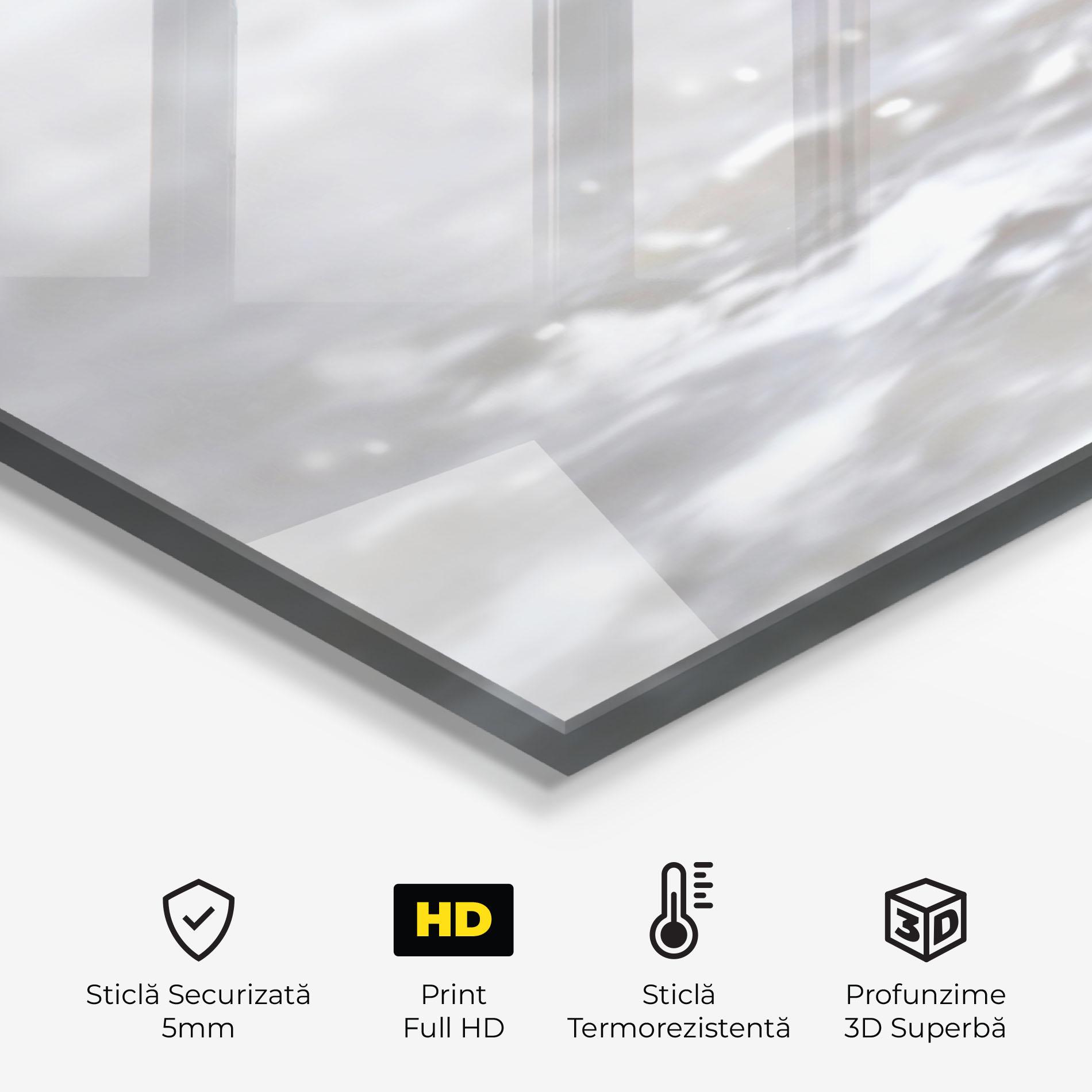 Panou Sticla Bucatarie Pebbles Balance Sea mockup 2