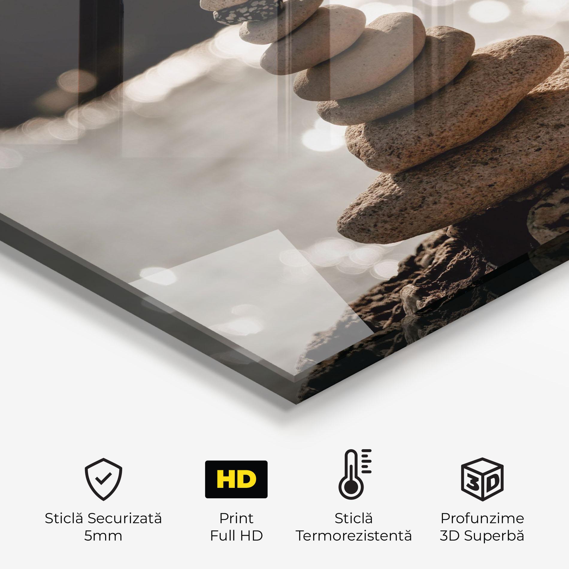 Panou Sticla Bucatarie Pyramid Stones mockup 2