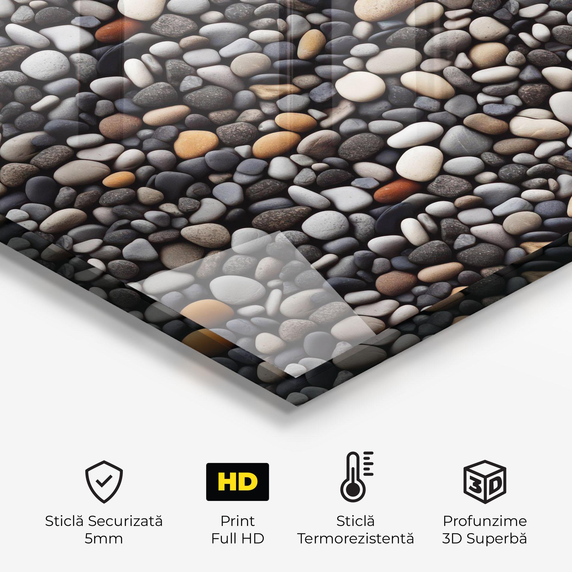 Panou Sticla Bucatarie Sea Rocks Color mockup 2