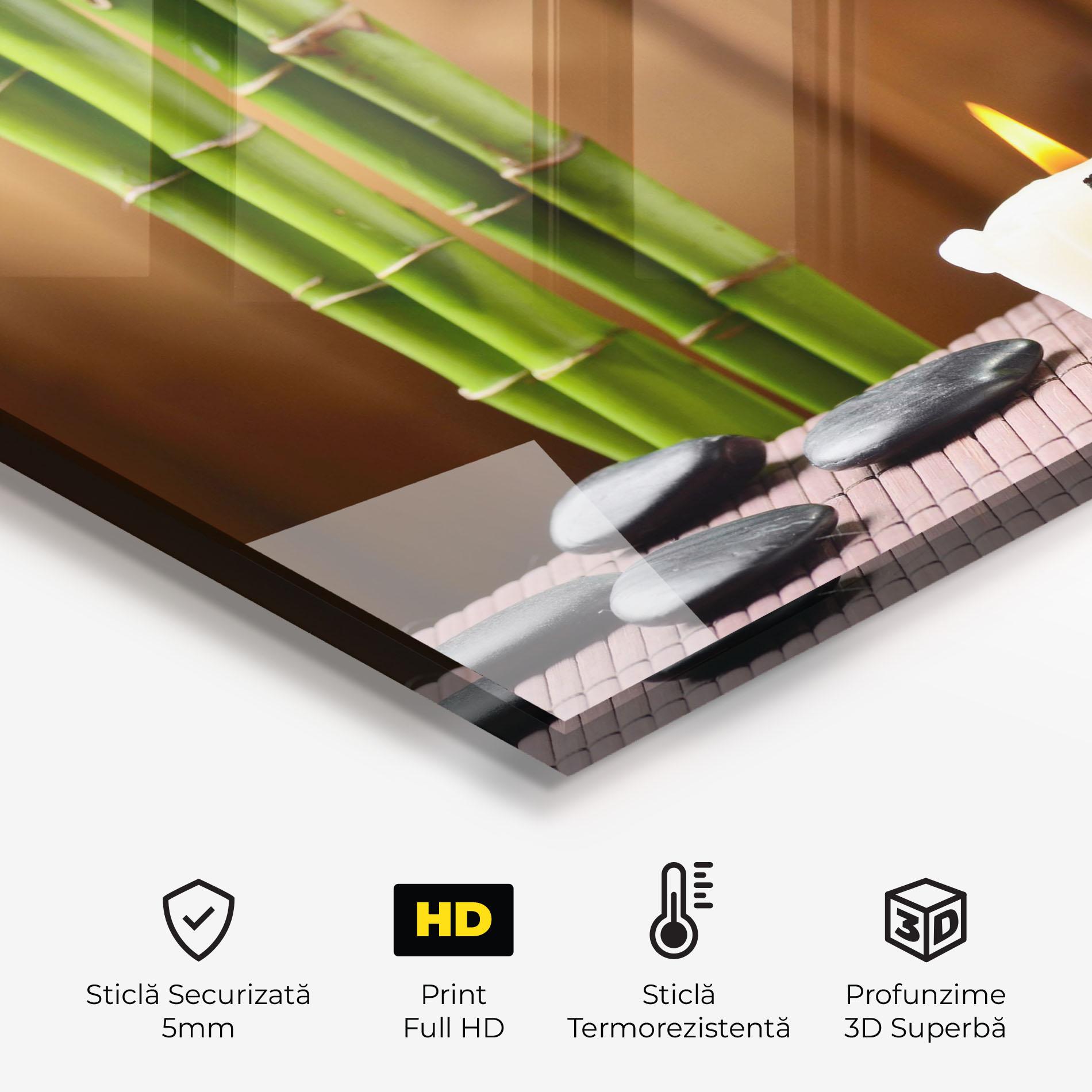 Panou Sticla Bucatarie Spa Rocks mockup 2