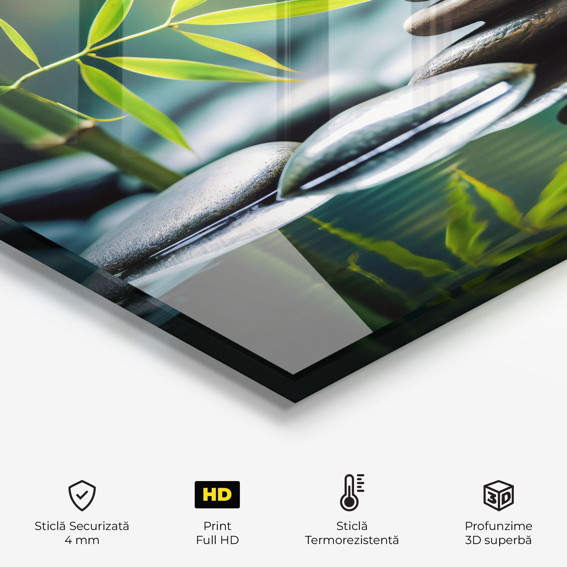 Panou Sticla Bucatarie Bamboo Stones mockup 2