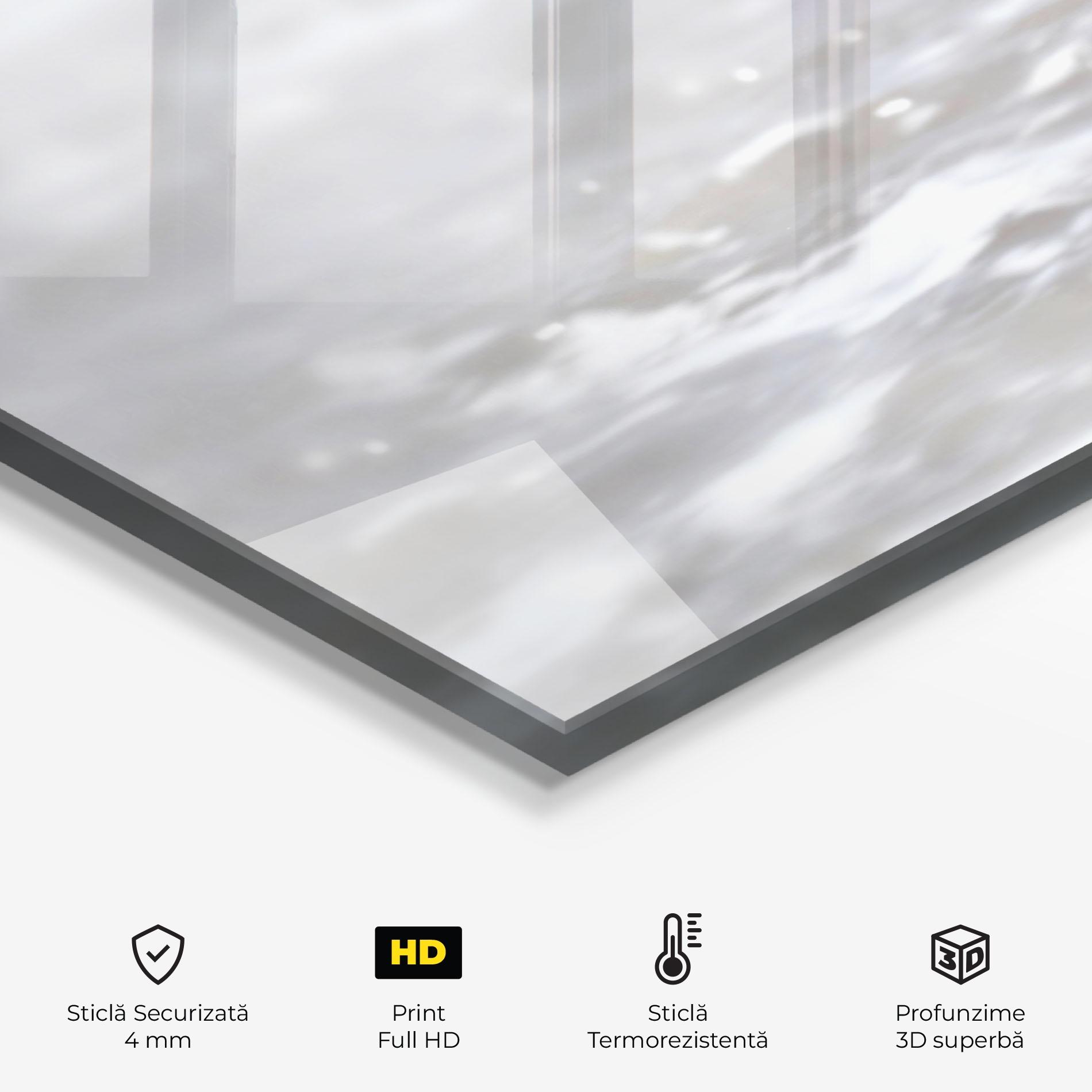 Panou Sticla Bucatarie Pebbles Balance Sea mockup 2