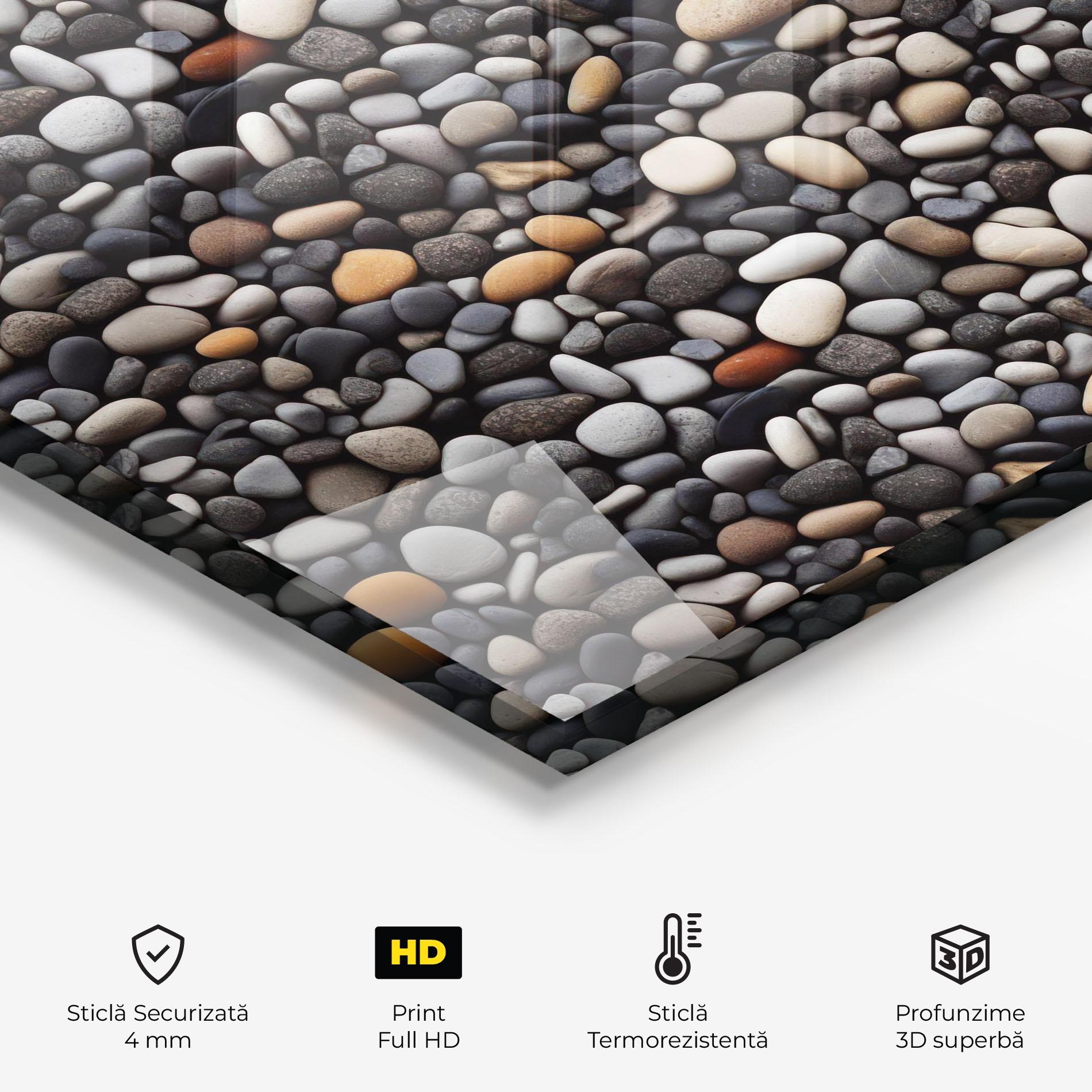 Panou Sticla Bucatarie Sea Rocks Color mockup 2