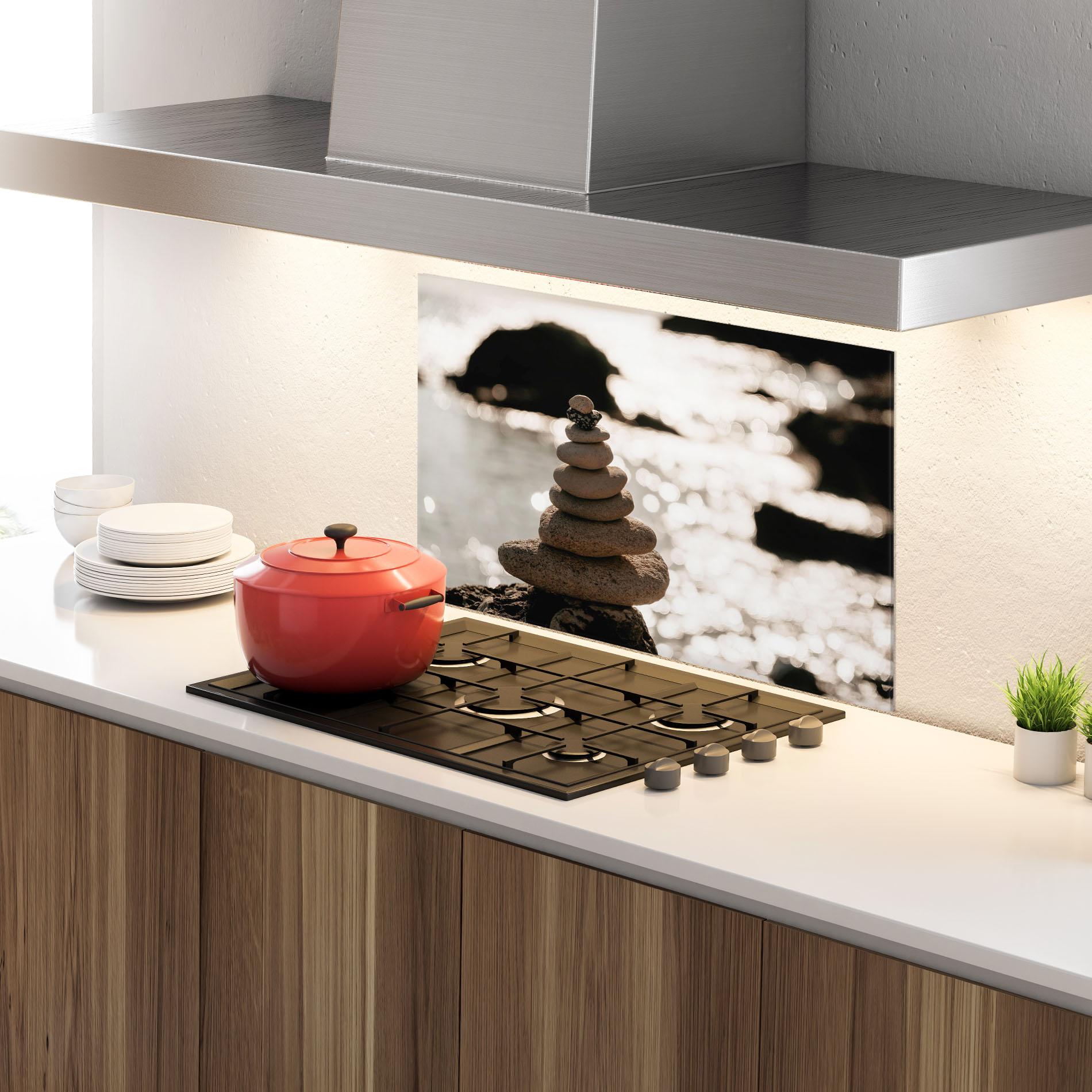 Panou Sticla Bucatarie Pyramid Stones mockup 4