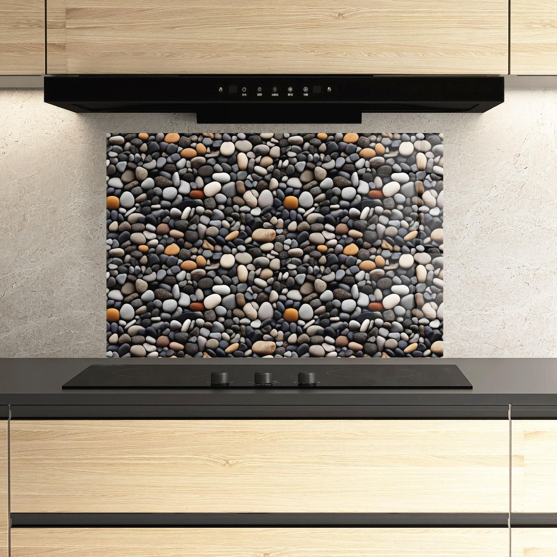 Panou Sticla Bucatarie Sea Rocks Color mockup 3