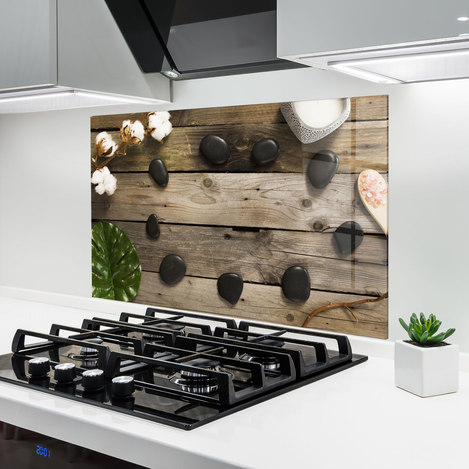 Cotton Flowers Stones mockup 6