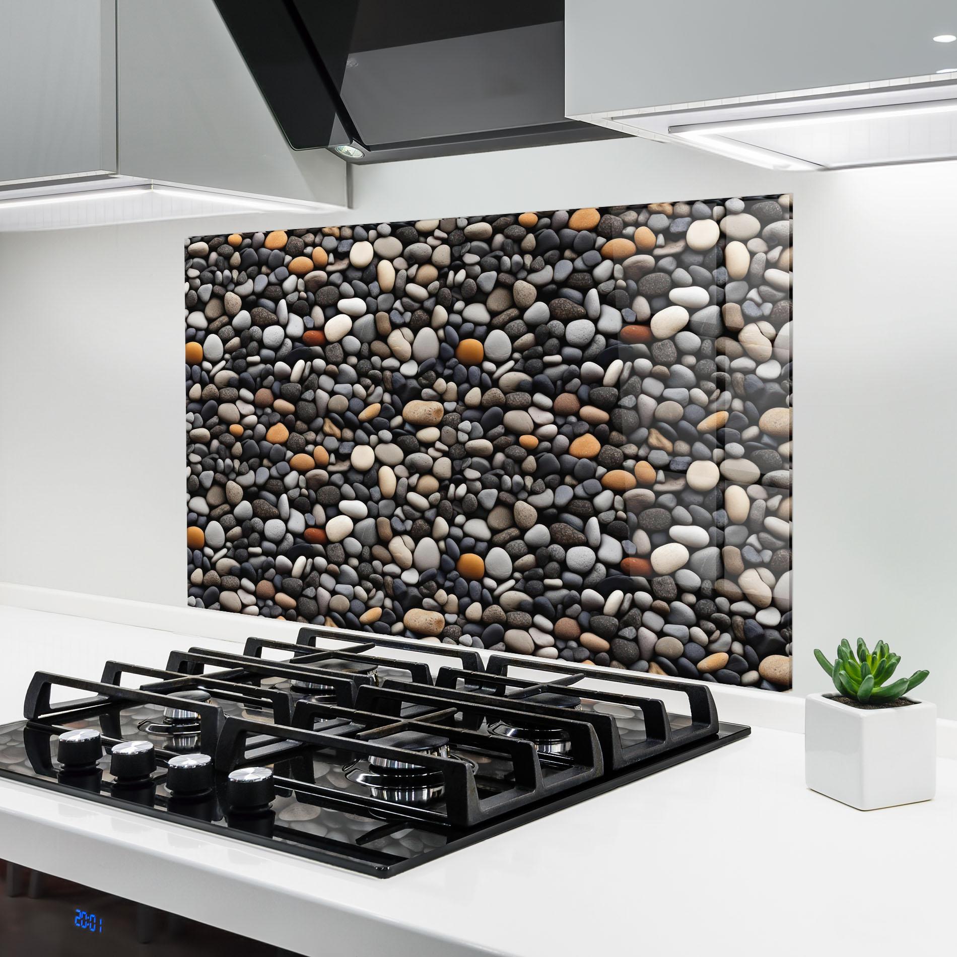 Panou Sticla Bucatarie Sea Rocks Color mockup 6