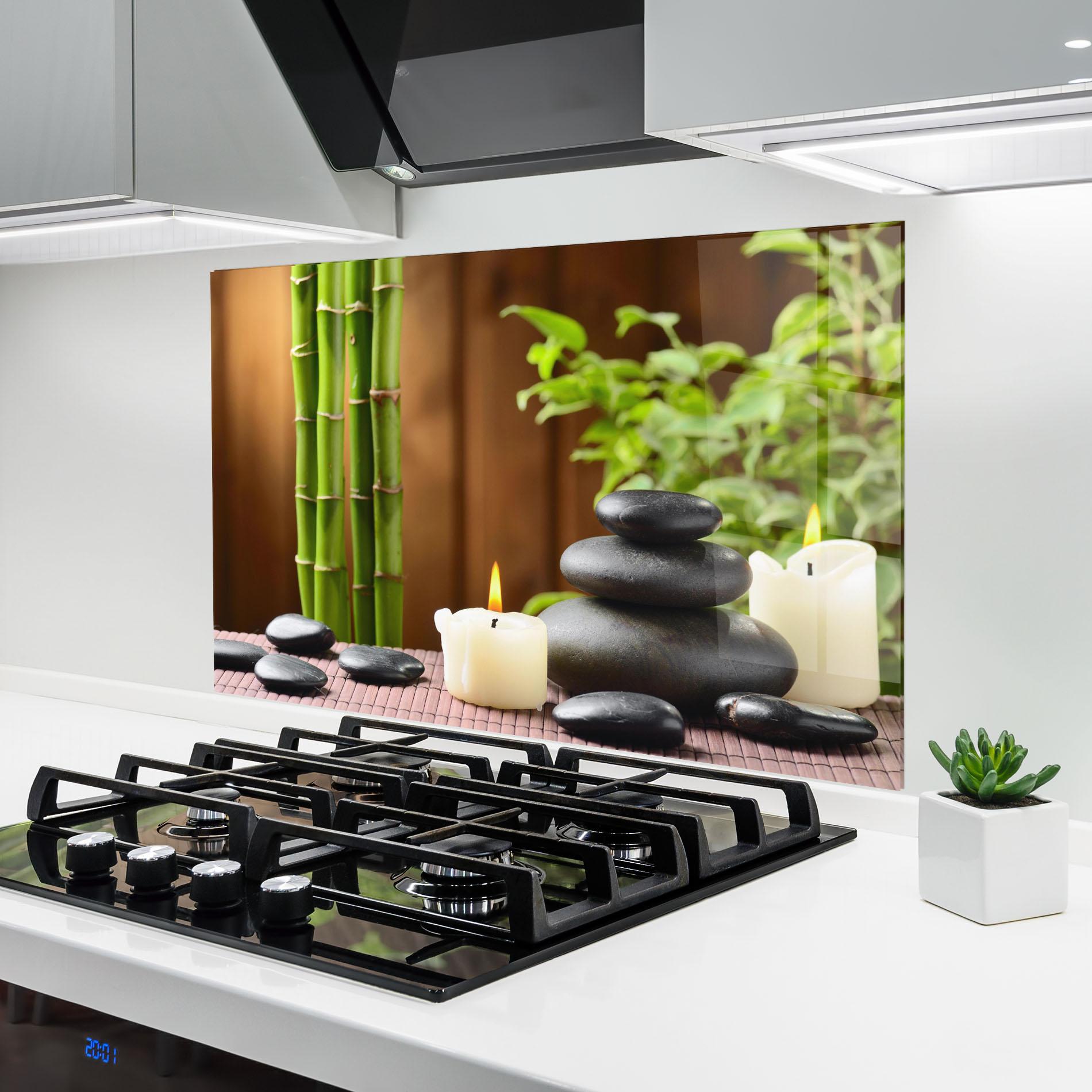Panou Sticla Bucatarie Spa Rocks mockup 6