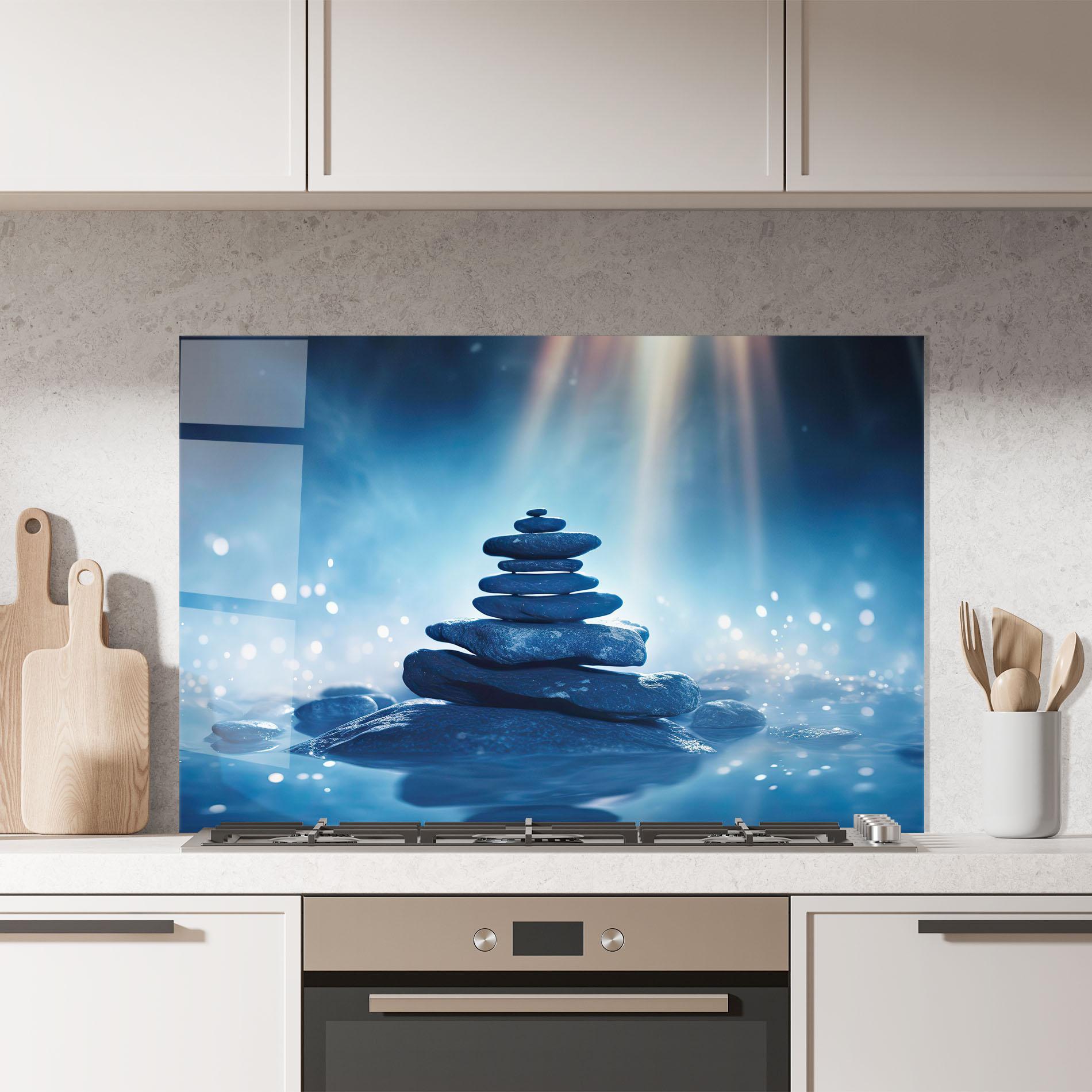 Panou Sticla Bucatarie Blue Light Stone mockup 7