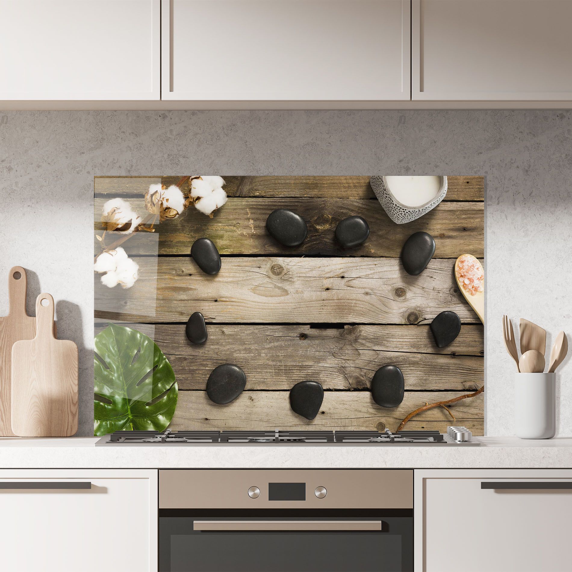 Cotton Flowers Stones mockup 7