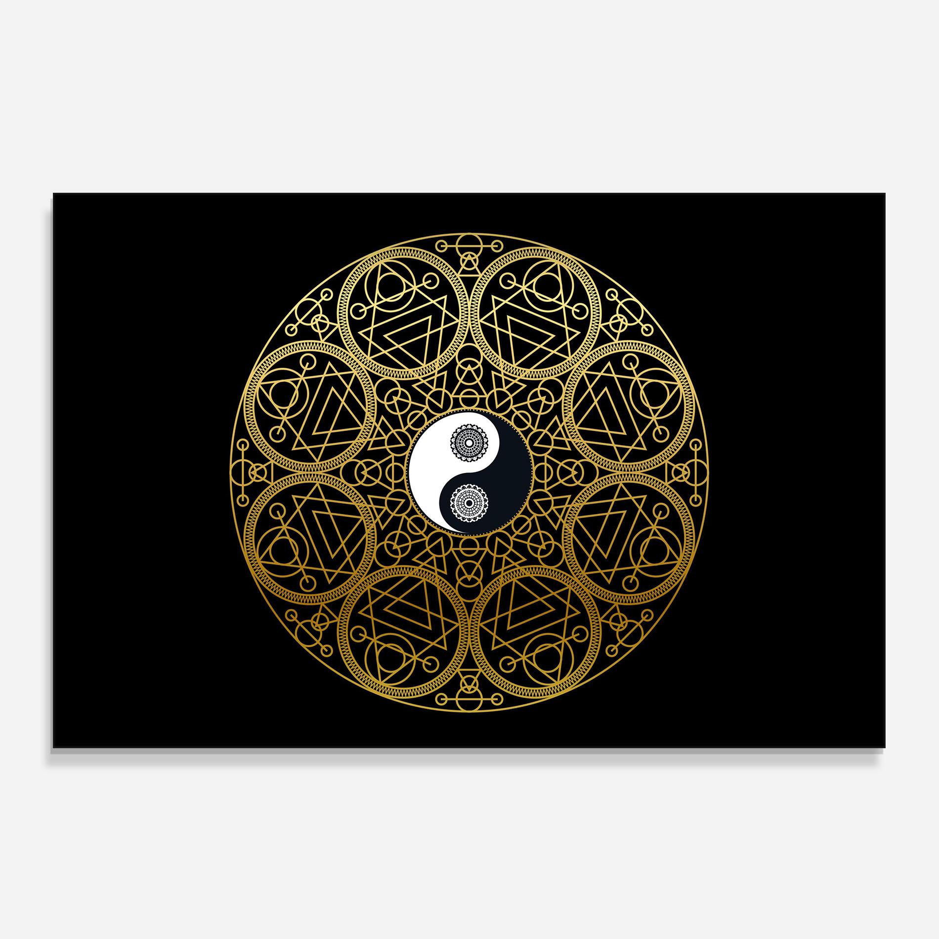 Panou Sticla Bucatarie Meditation Mandala mockup 0