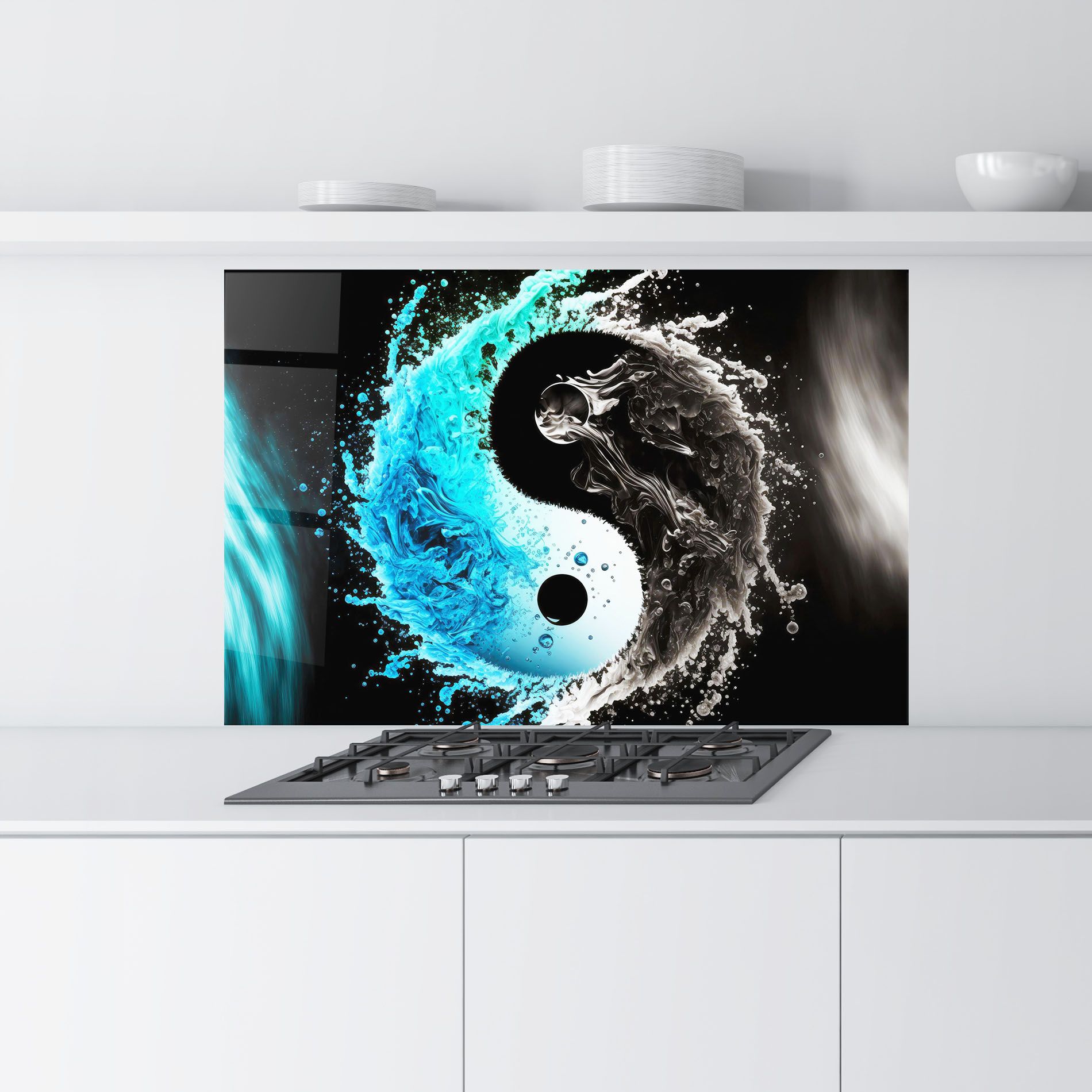 Blue Black Yinyang mockup 9