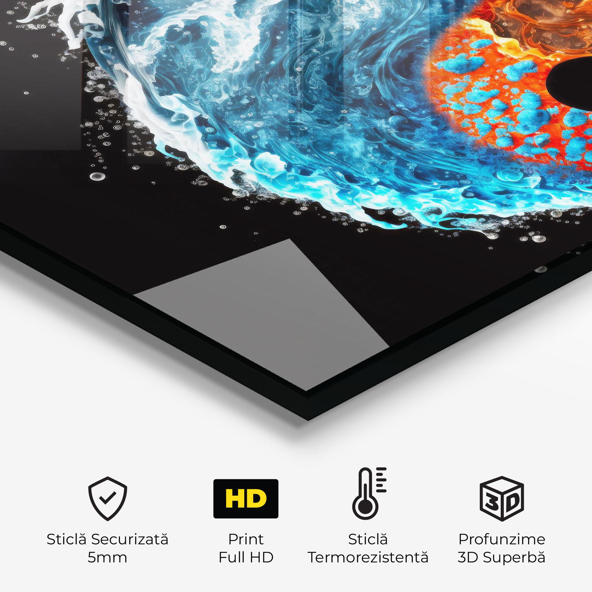 Panou Sticla Bucatarie Fire Water Yin Yang mockup 2