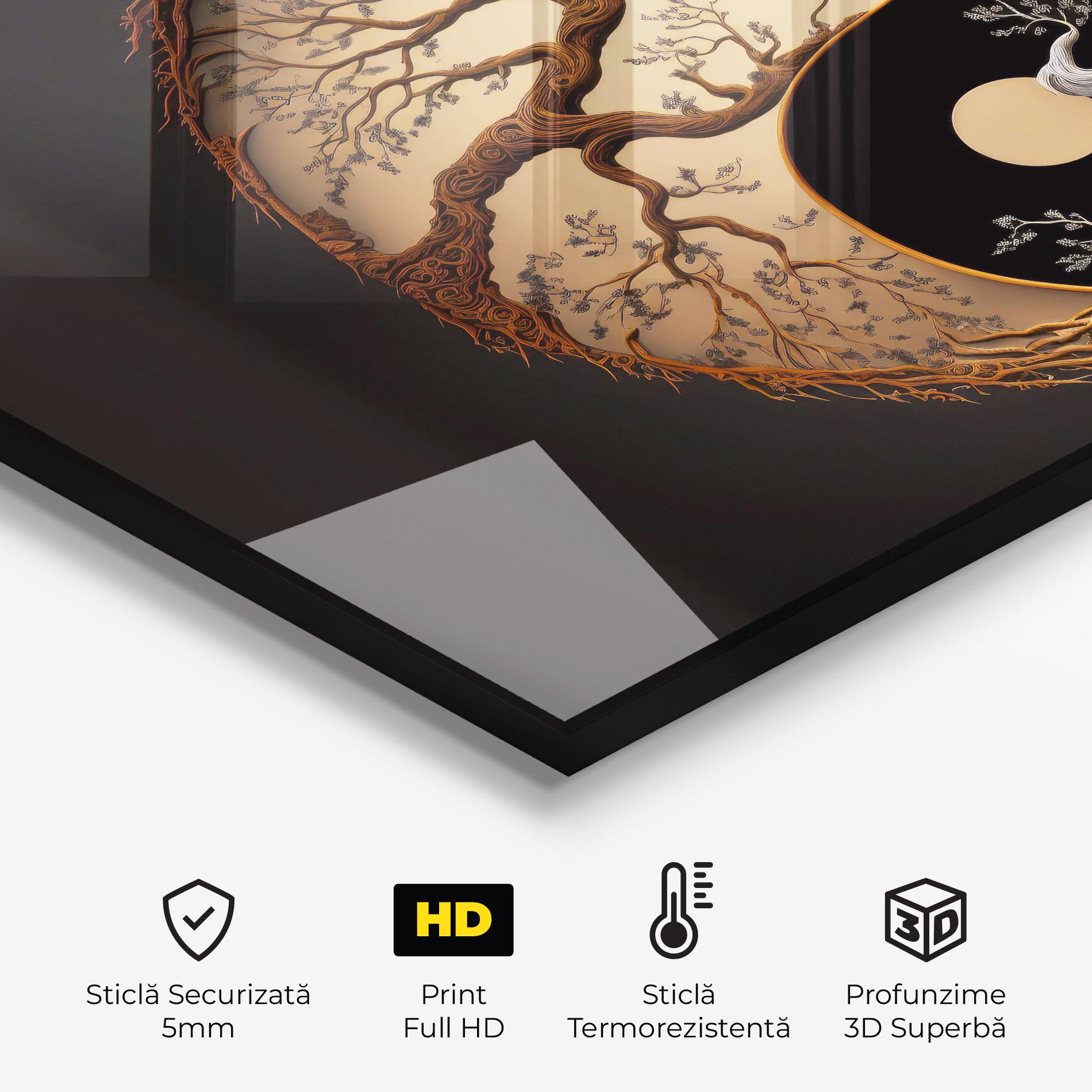 Panou Sticla Bucatarie Old Tree Yinyang mockup 2