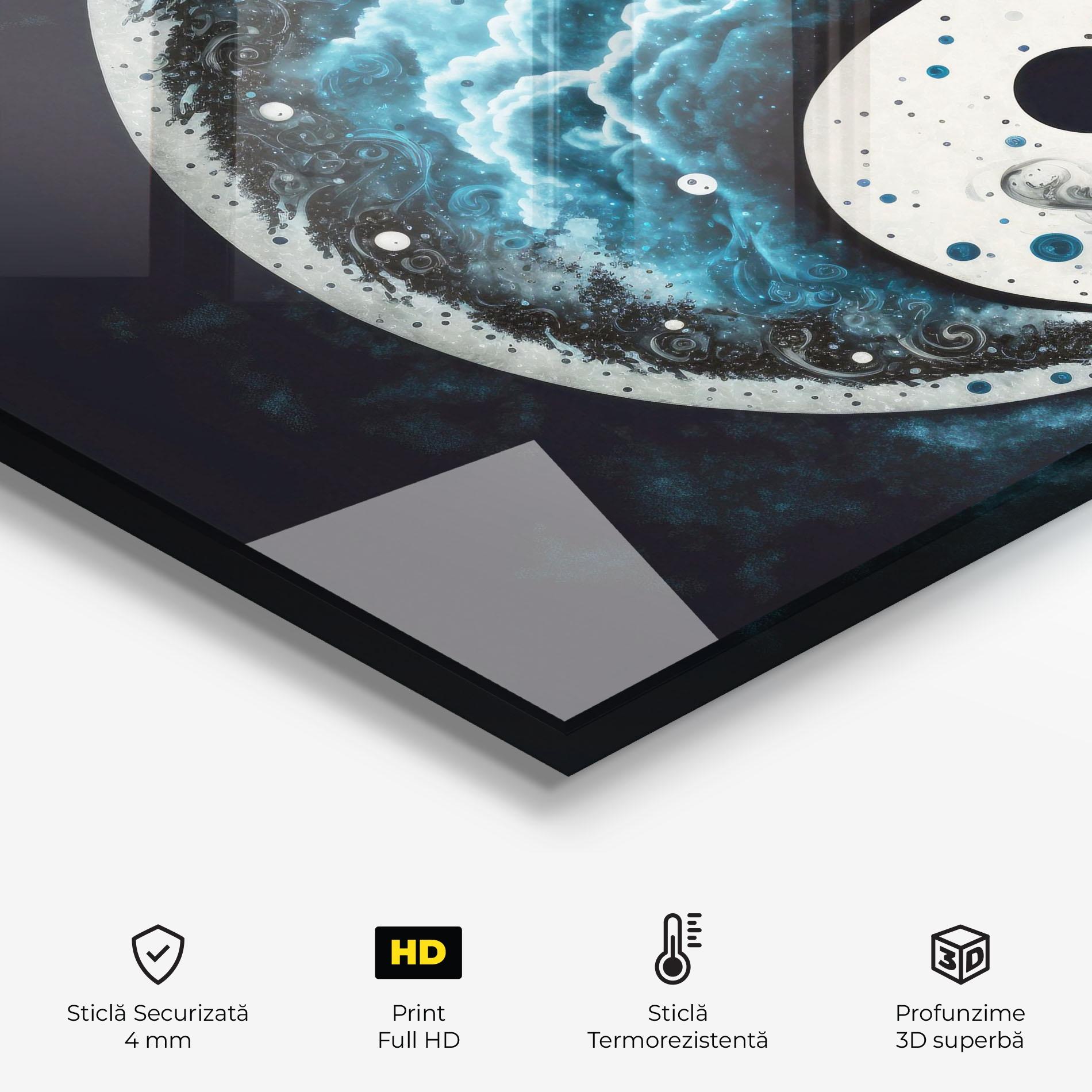 Panou Sticla Bucatarie Cloudy Yinyang mockup 2