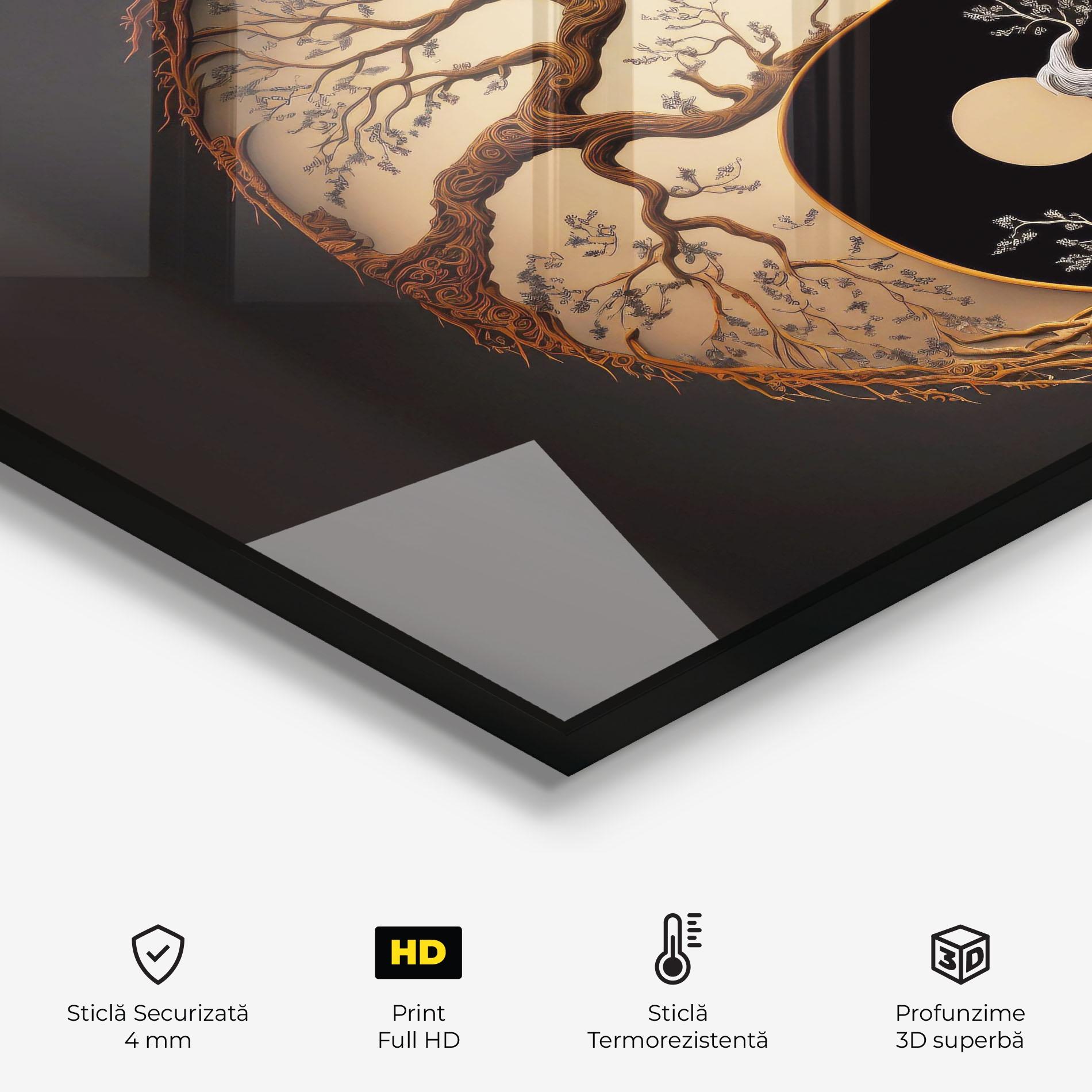 Panou Sticla Bucatarie Old Tree Yinyang mockup 2