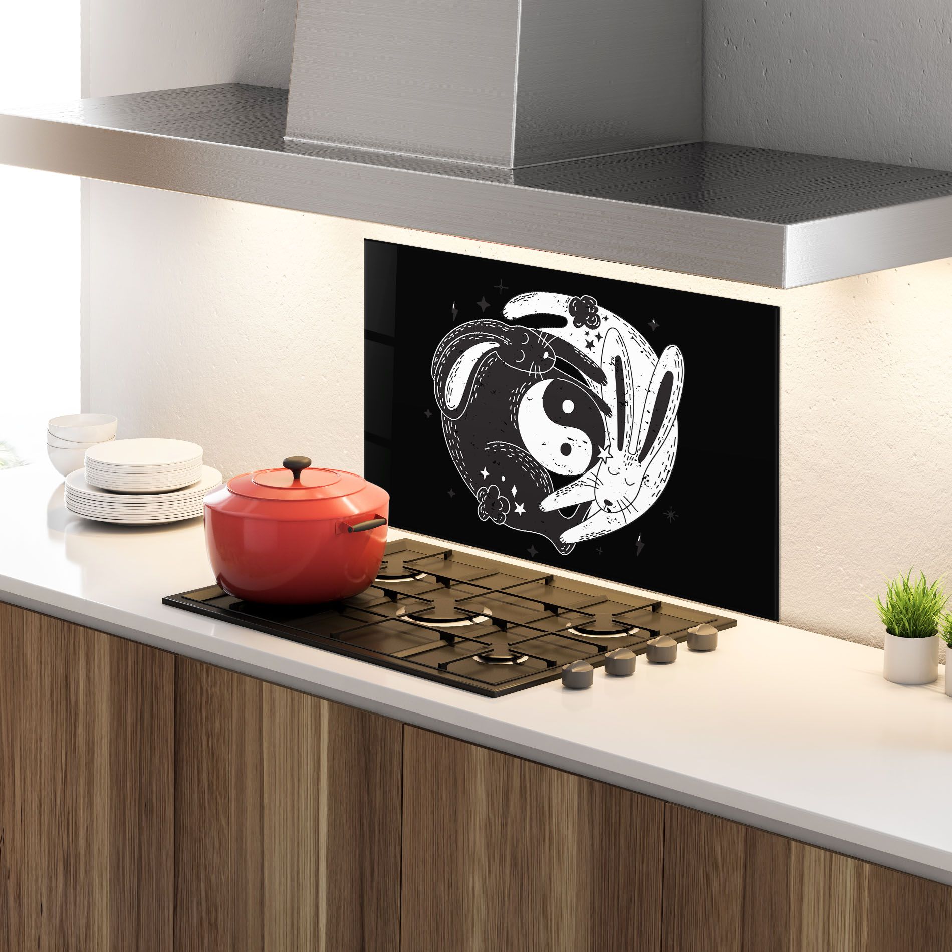 Bunny Yinyang mockup 4