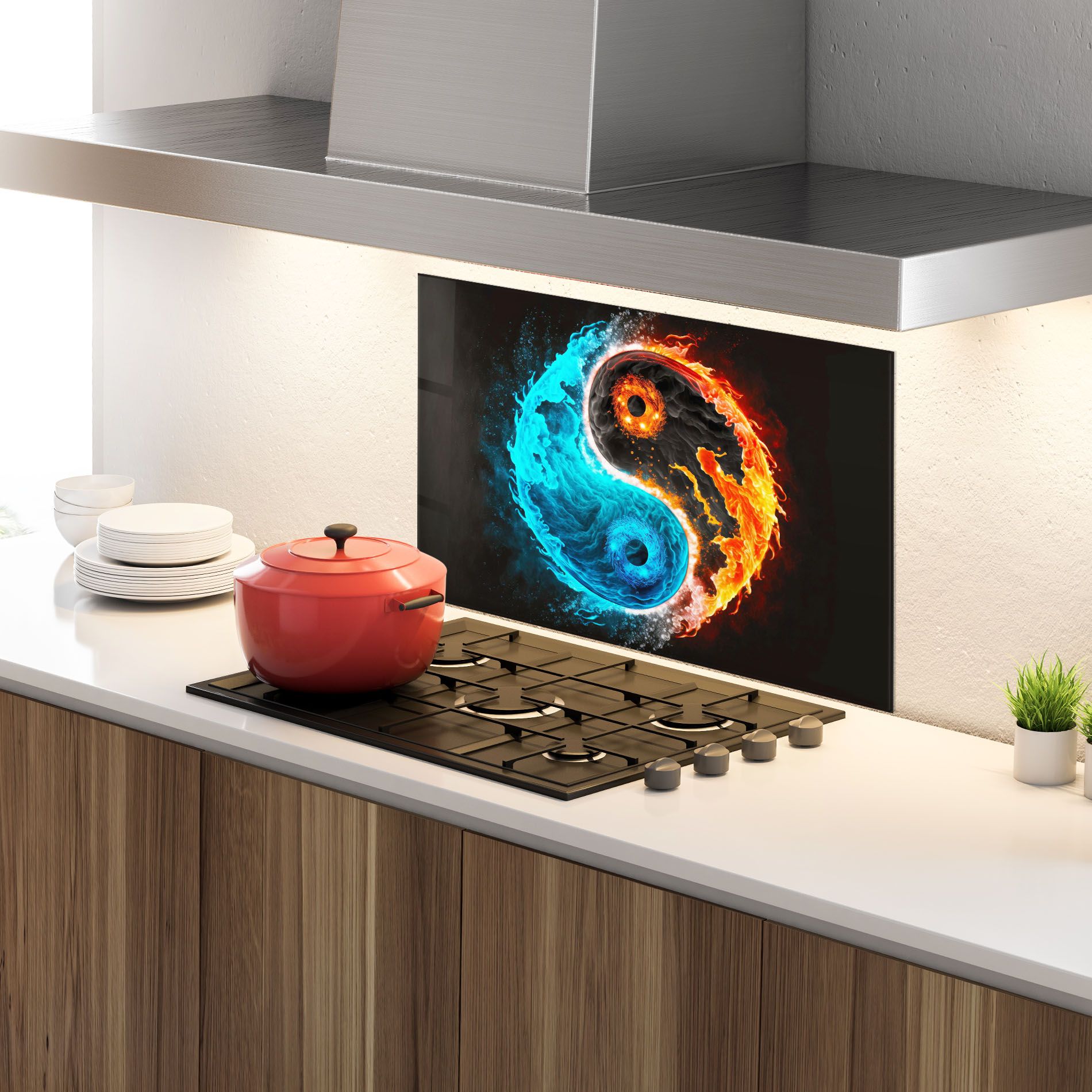 Fire Yinyang Art mockup 4