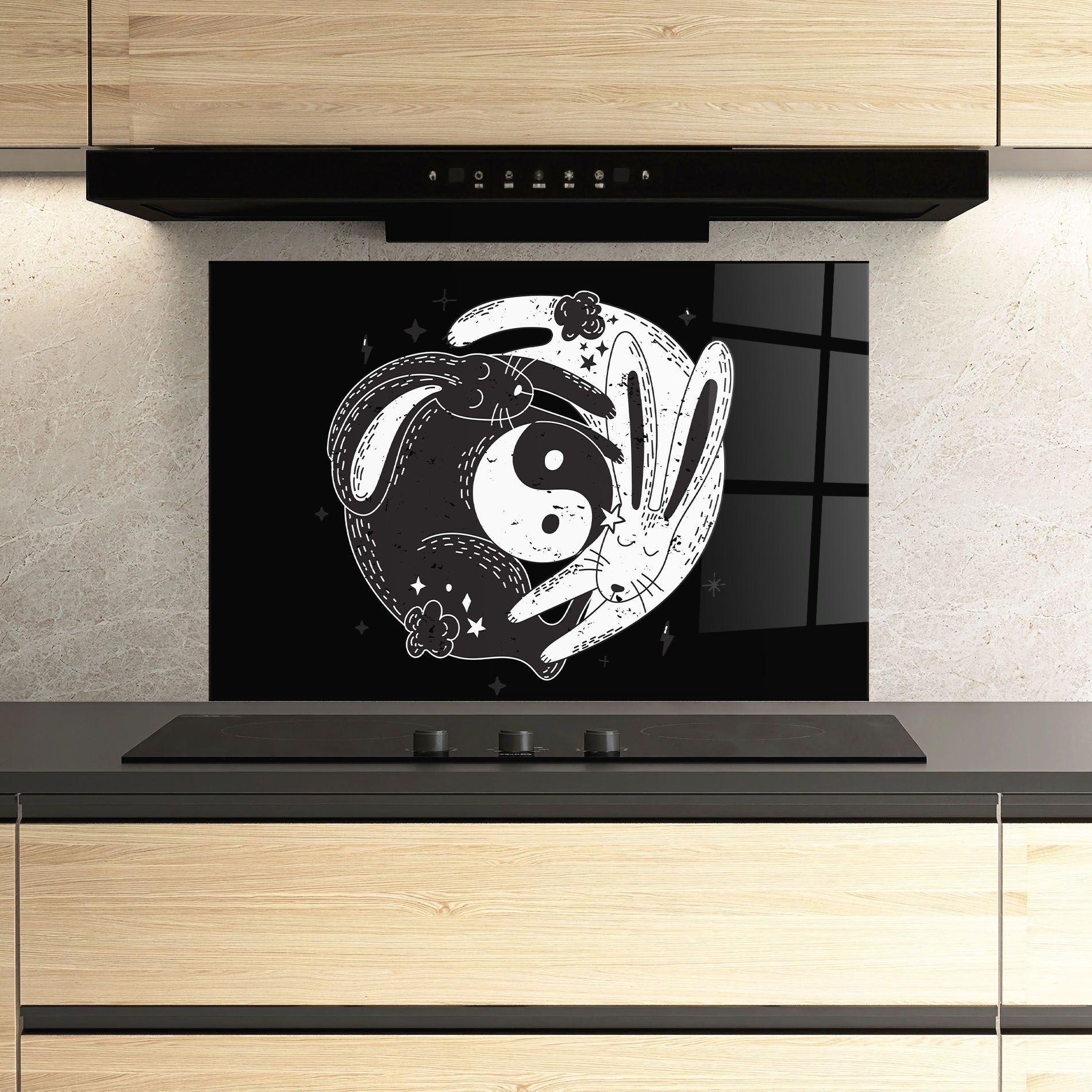 Bunny Yinyang mockup 3