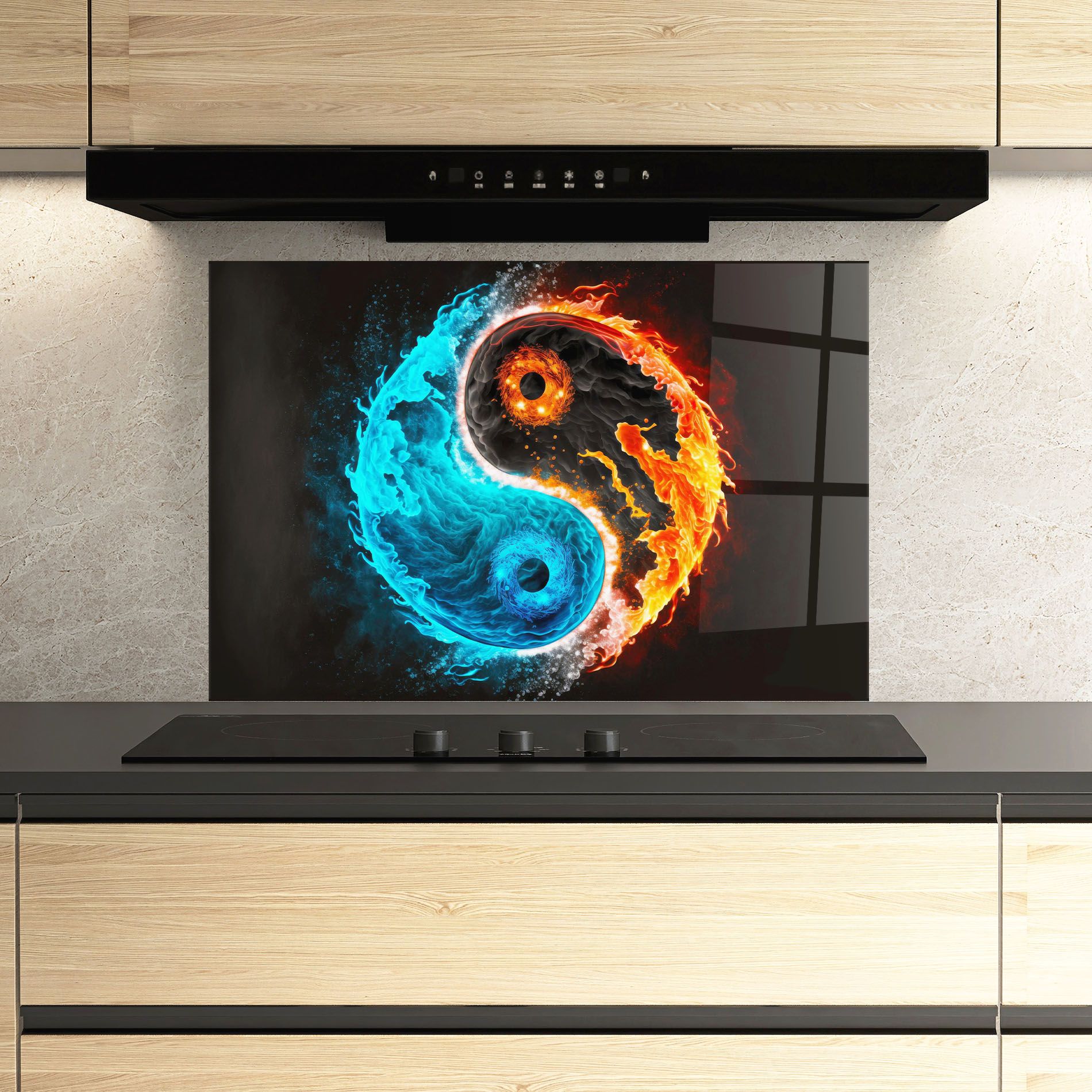 Fire Yinyang Art mockup 3