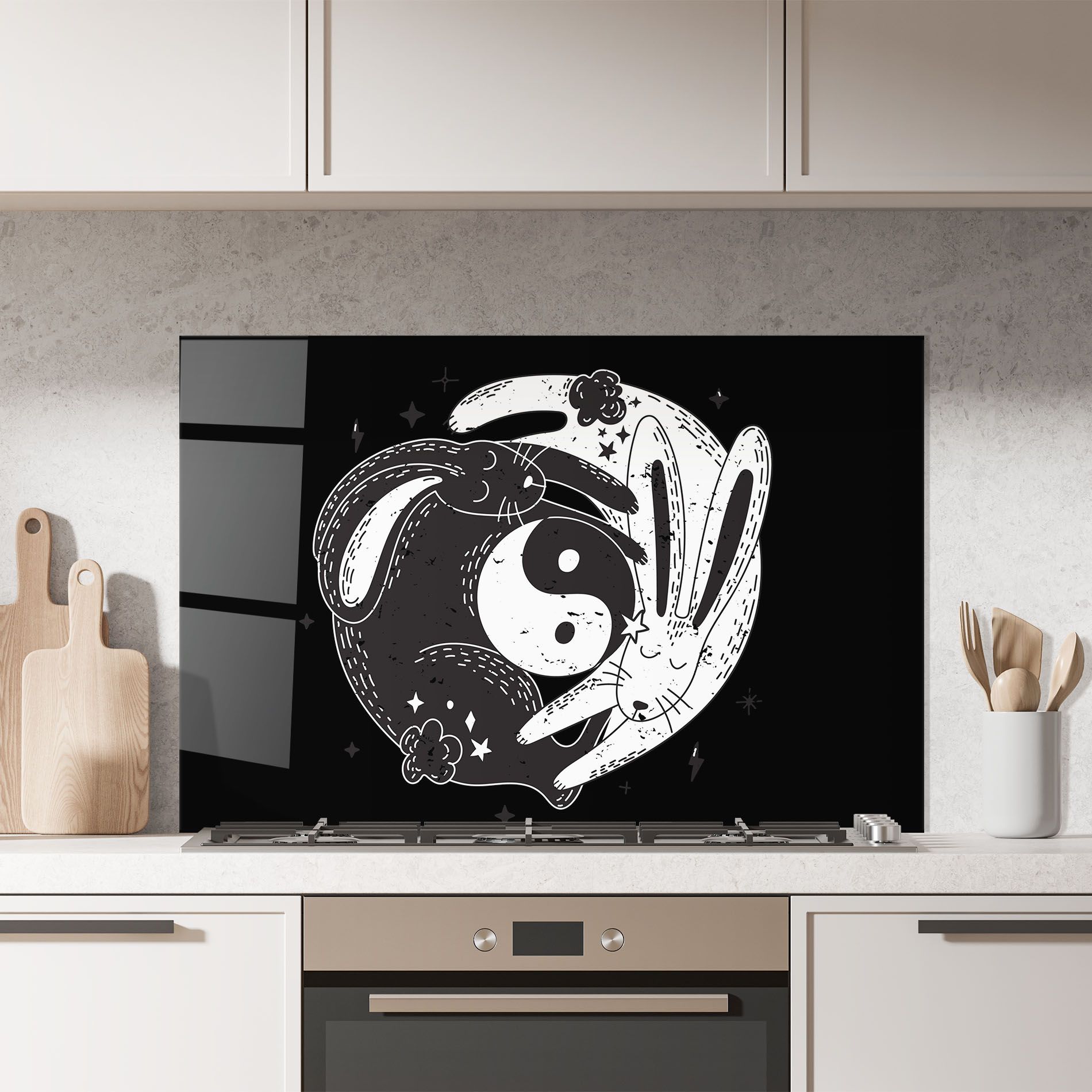 Bunny Yinyang mockup 7