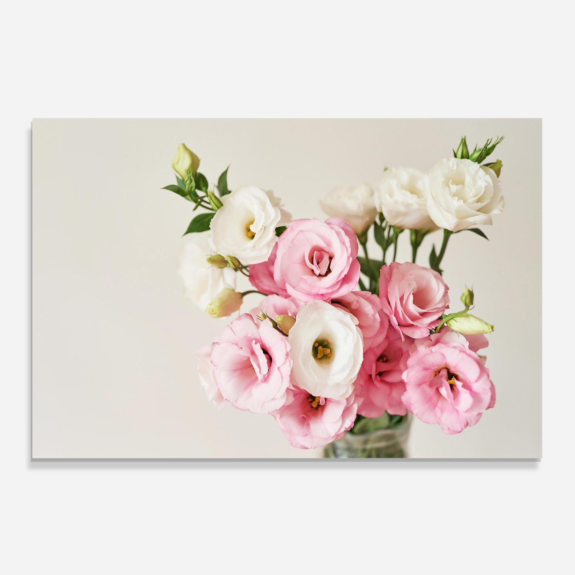 Panou Sticla Bucatarie Cute Pink Flowers mockup 0