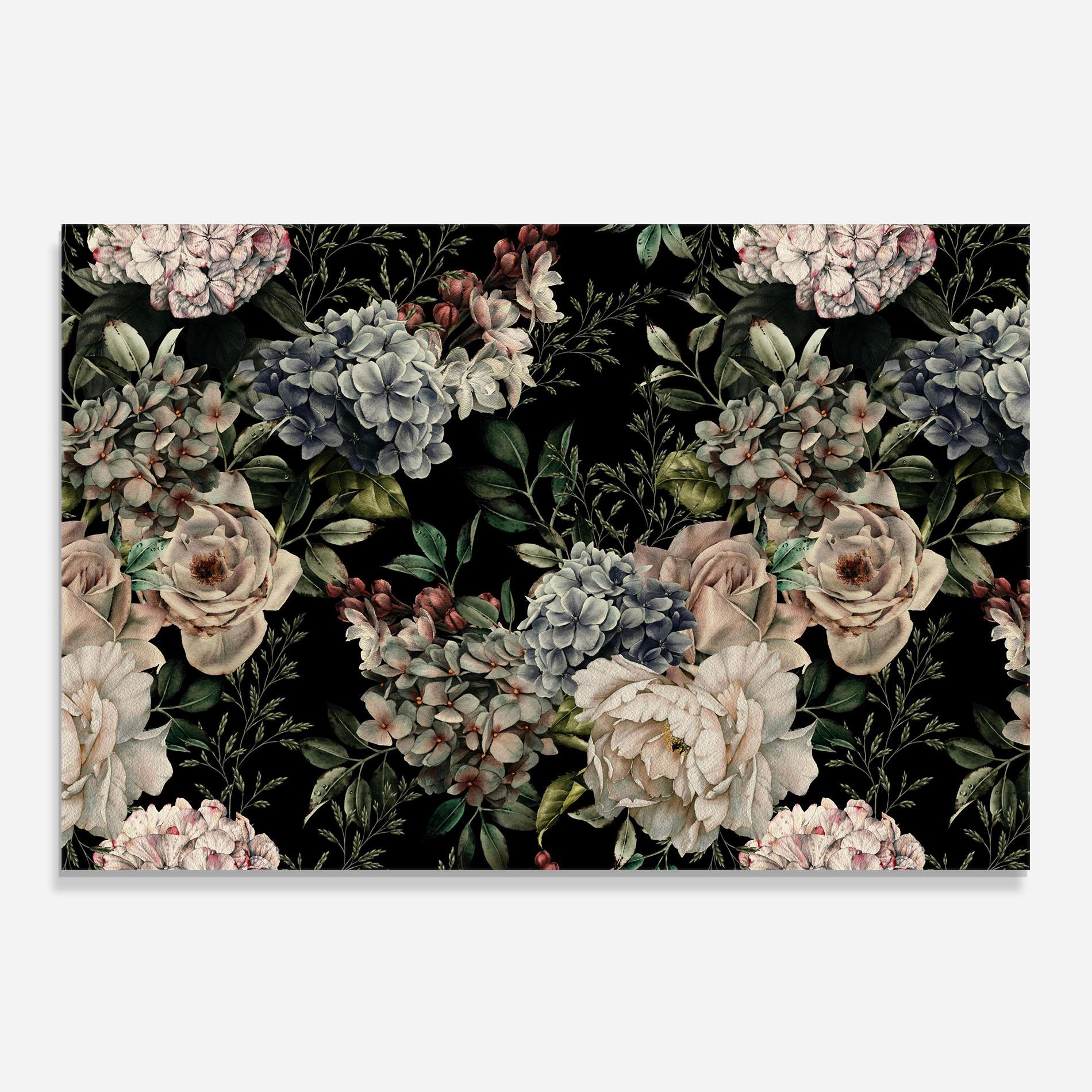 Panou Sticla Bucatarie Flowers Bouquet mockup 0