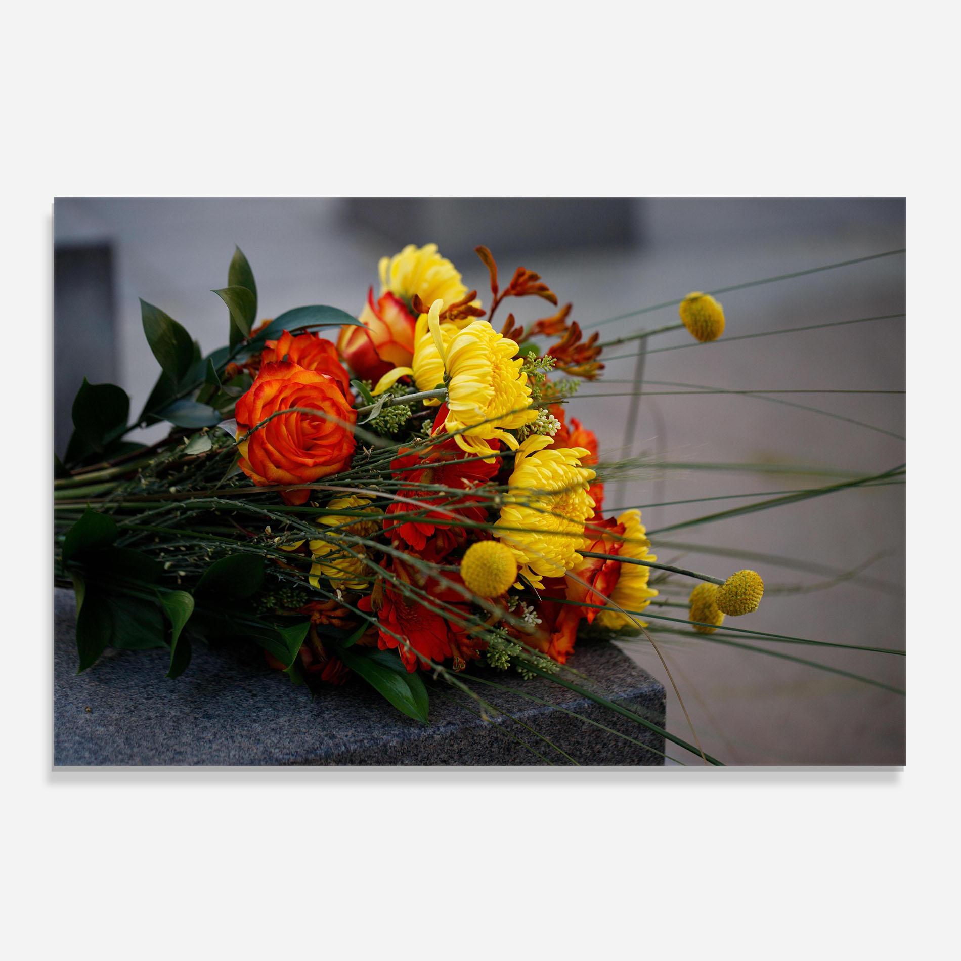Panou Sticla Bucatarie Strong Yellow Bouquet mockup 0