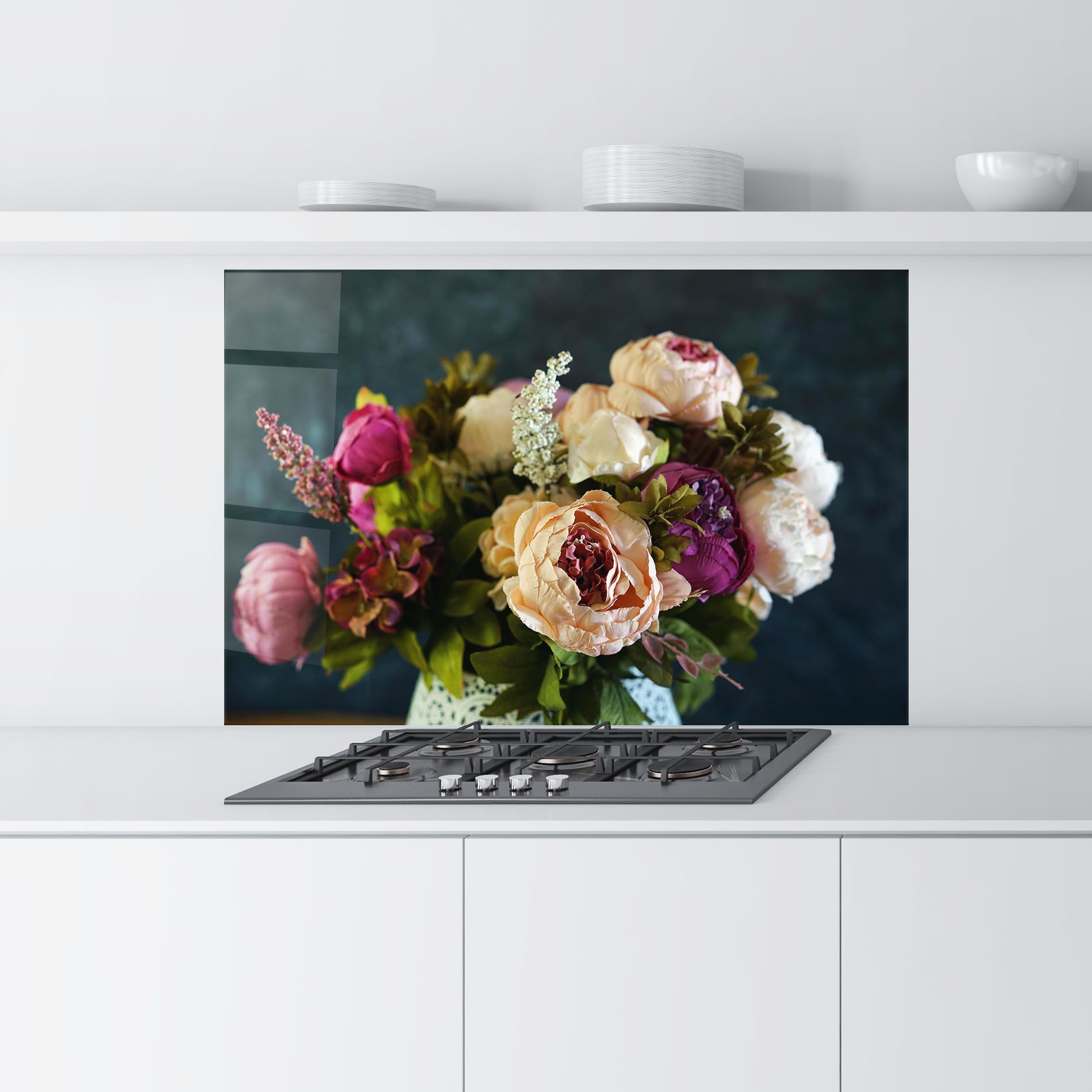 Cream Roses Bouquet mockup 9